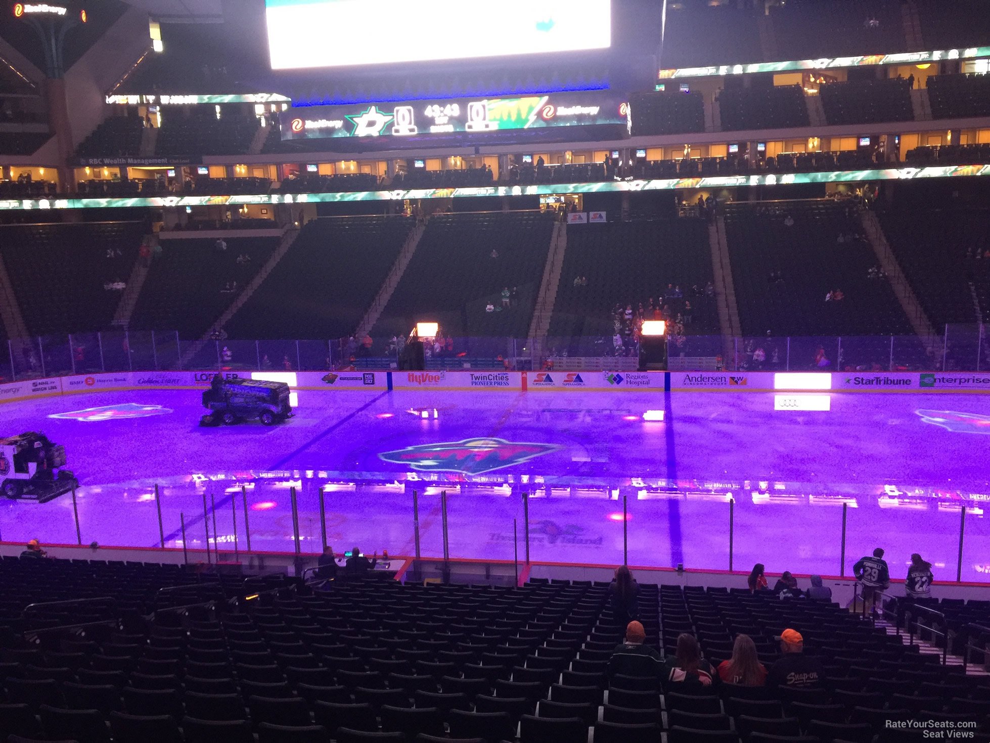 section 103, row 24 seat view  for hockey - xcel energy center