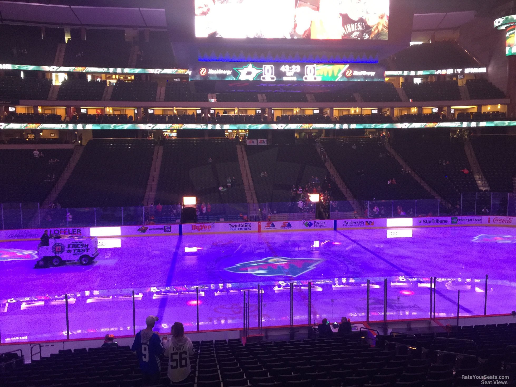 section 104, row 24 seat view  for hockey - xcel energy center