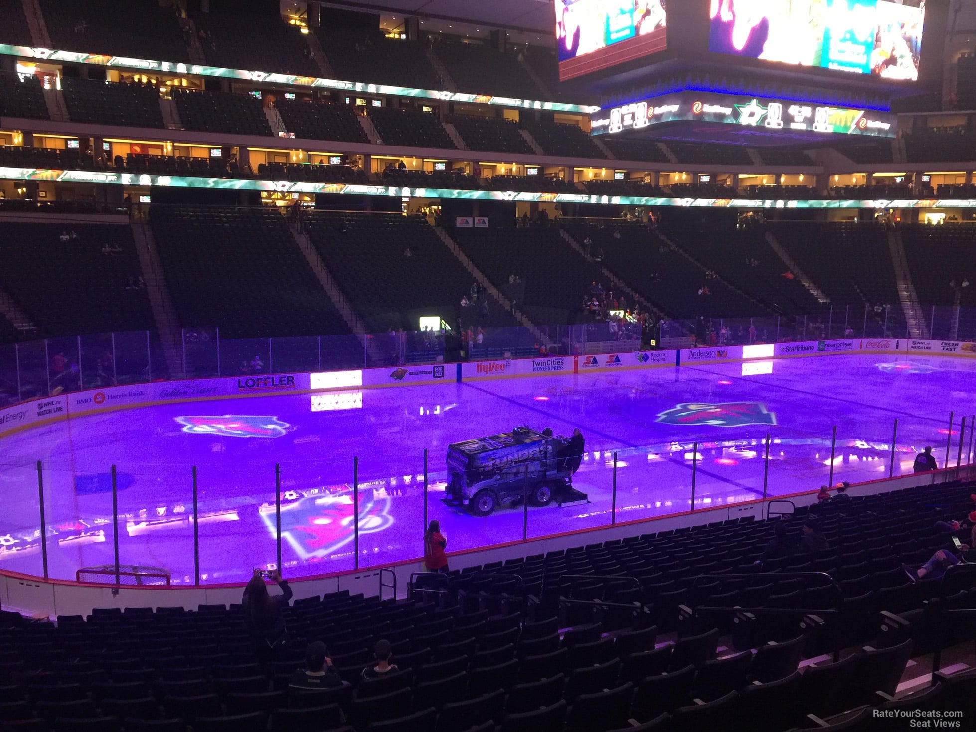 section 106, row 24 seat view  for hockey - grand casino arena