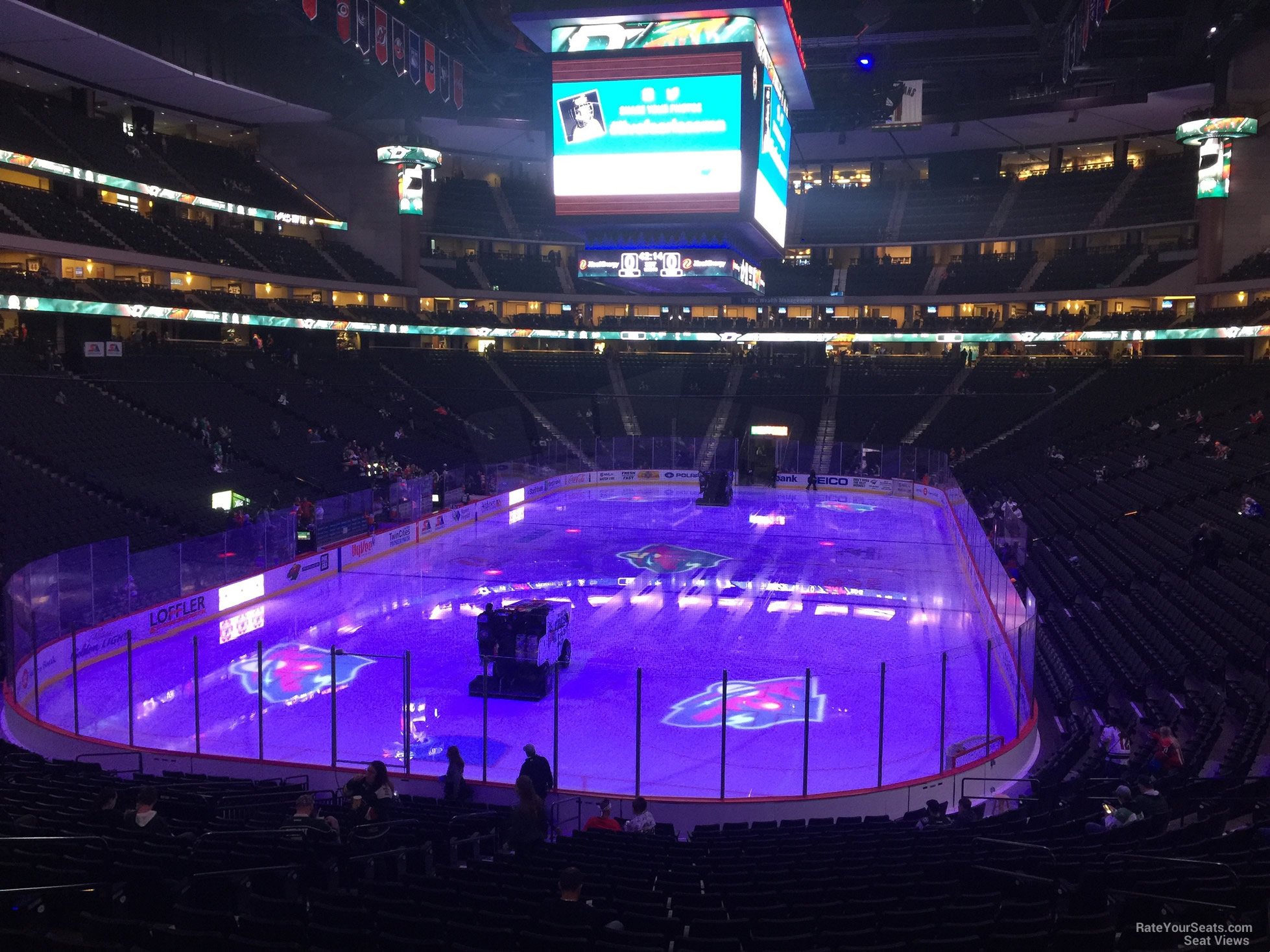 section 109, row 24 seat view  for hockey - xcel energy center