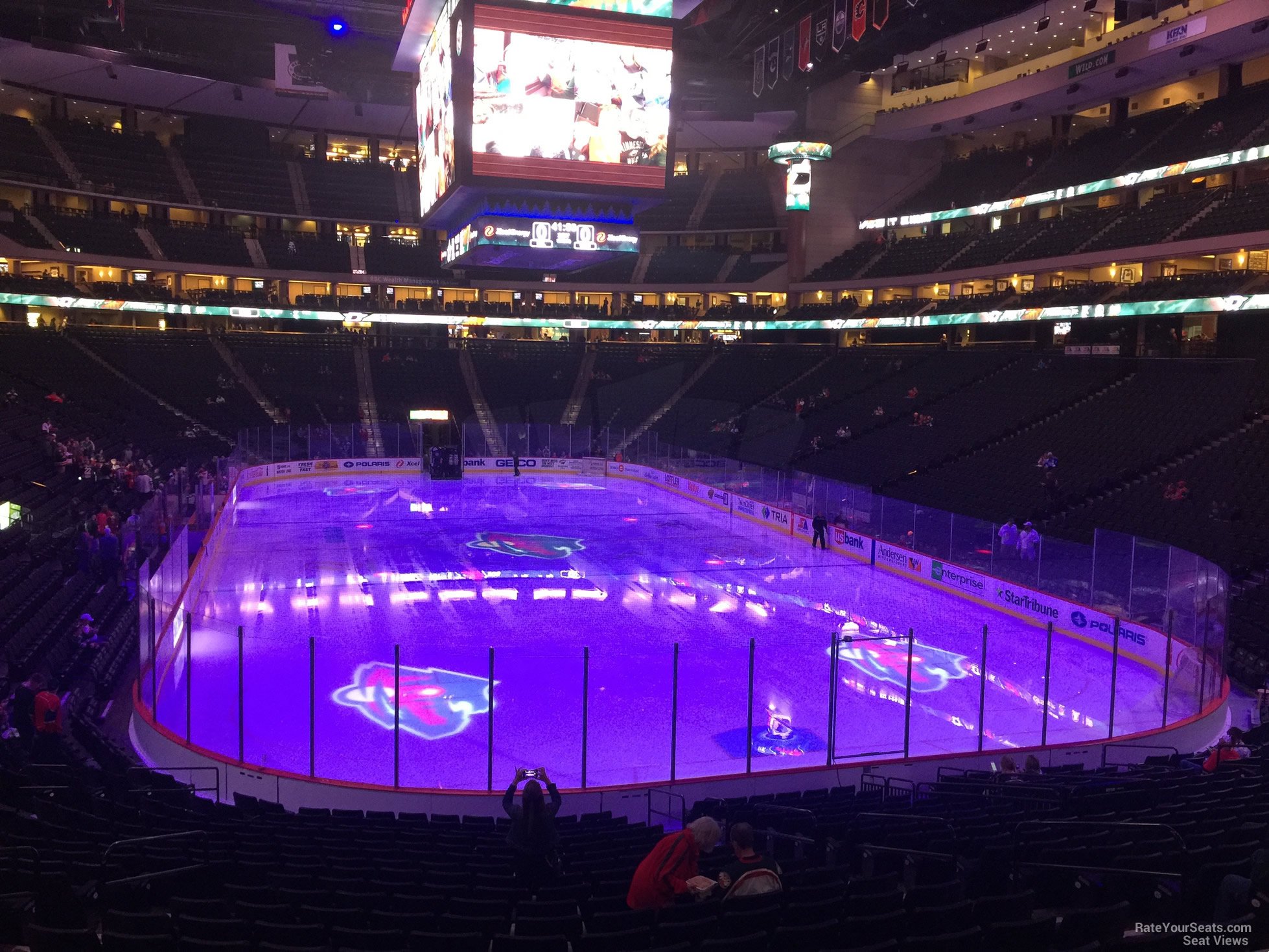 section 111, row 24 seat view  for hockey - xcel energy center