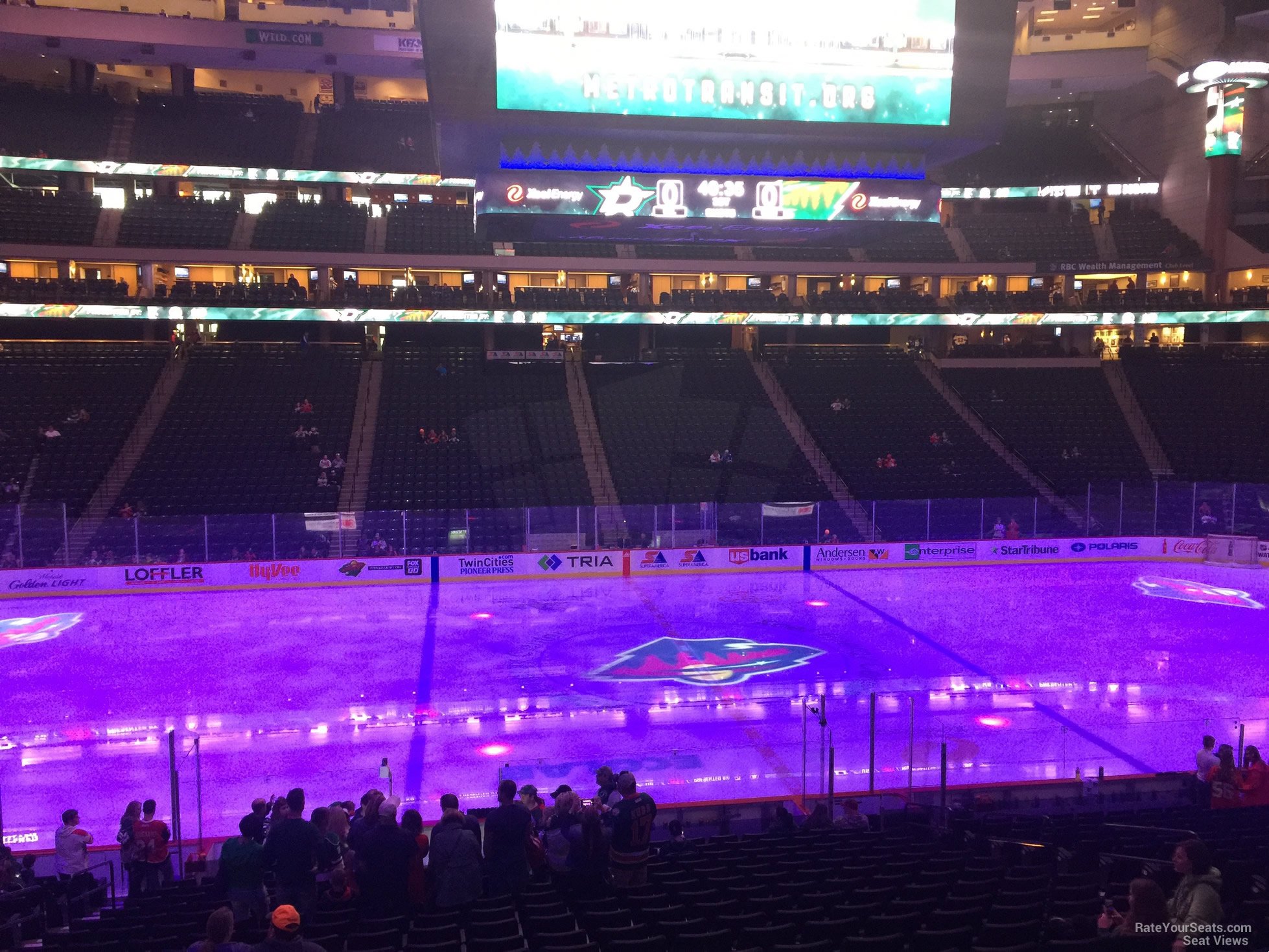 section 117, row 24 seat view  for hockey - xcel energy center