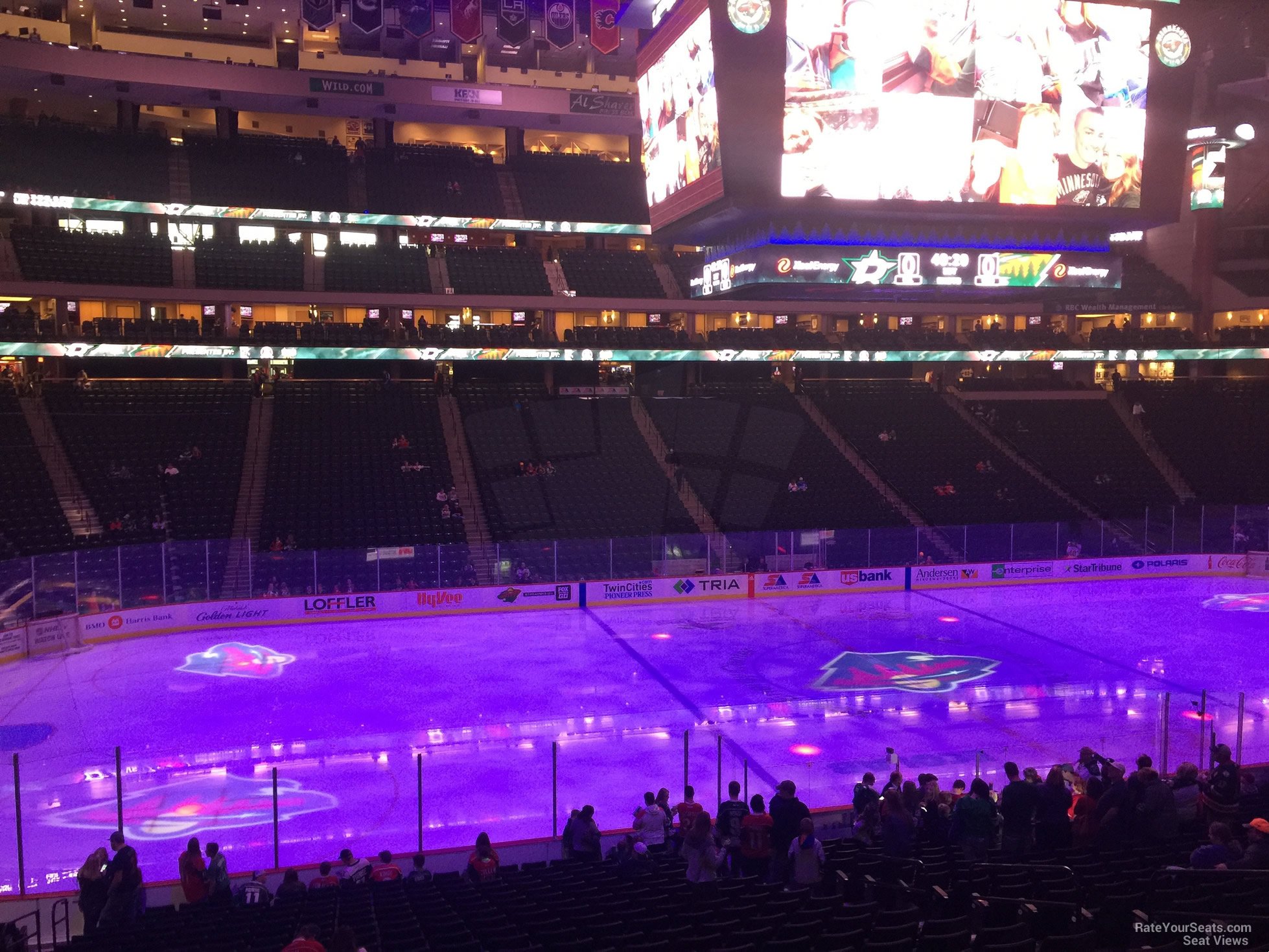 section 118, row 24 seat view  for hockey - xcel energy center