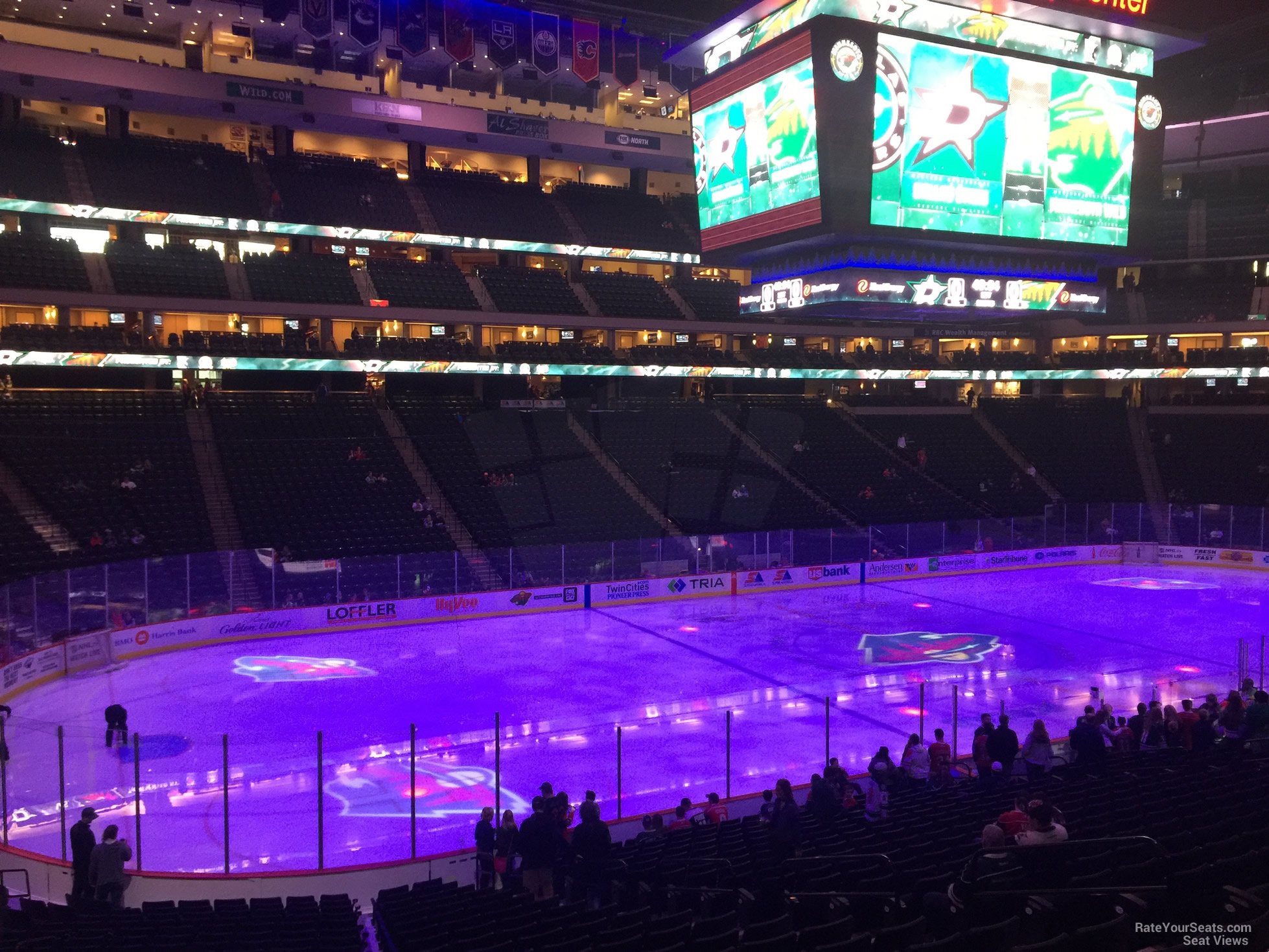 section 119, row 24 seat view  for hockey - xcel energy center