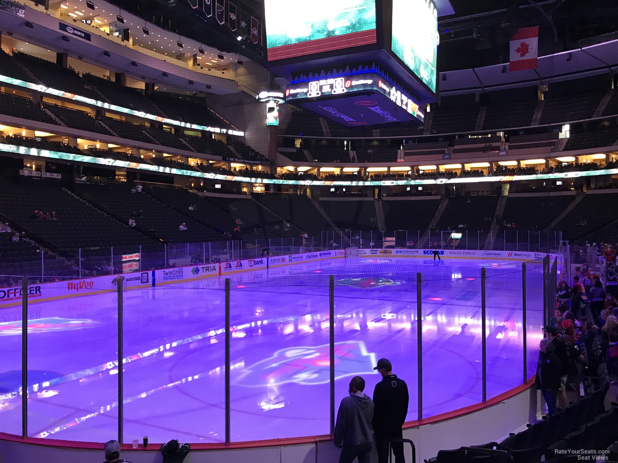 section 121, row 9 seat view  for hockey - grand casino arena