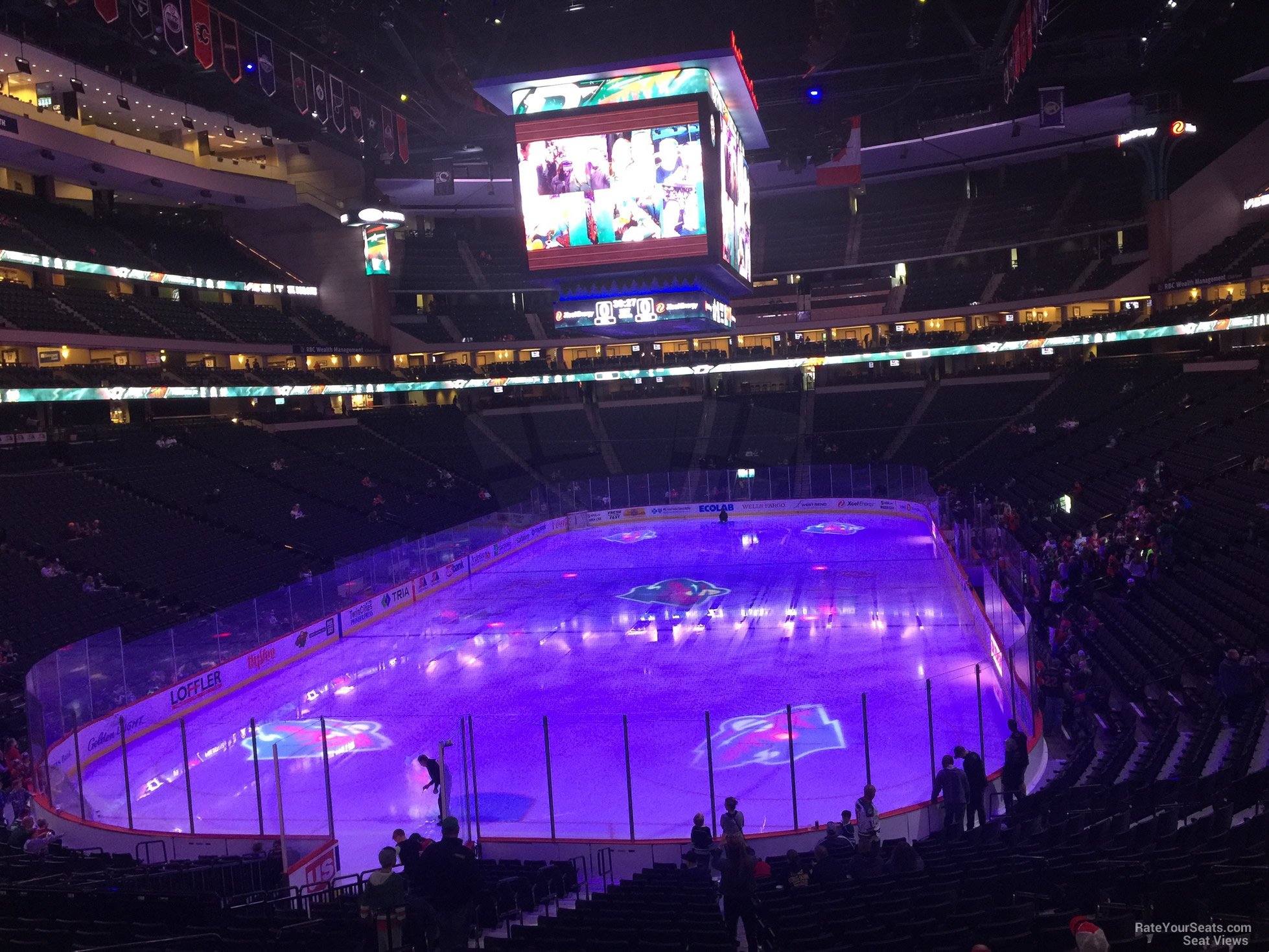 section 122, row 24 seat view  for hockey - xcel energy center