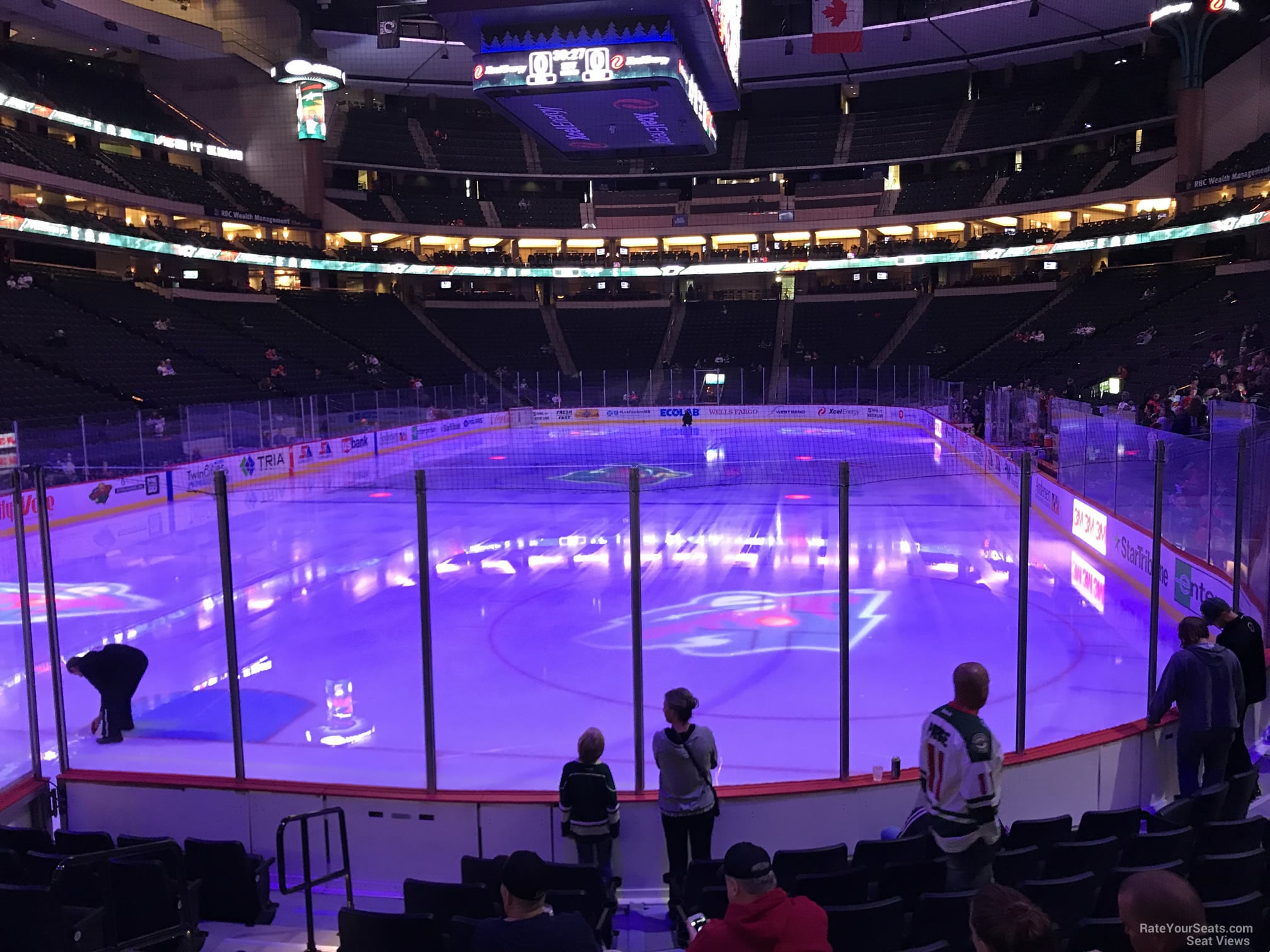 section 122, row 9 seat view  for hockey - grand casino arena