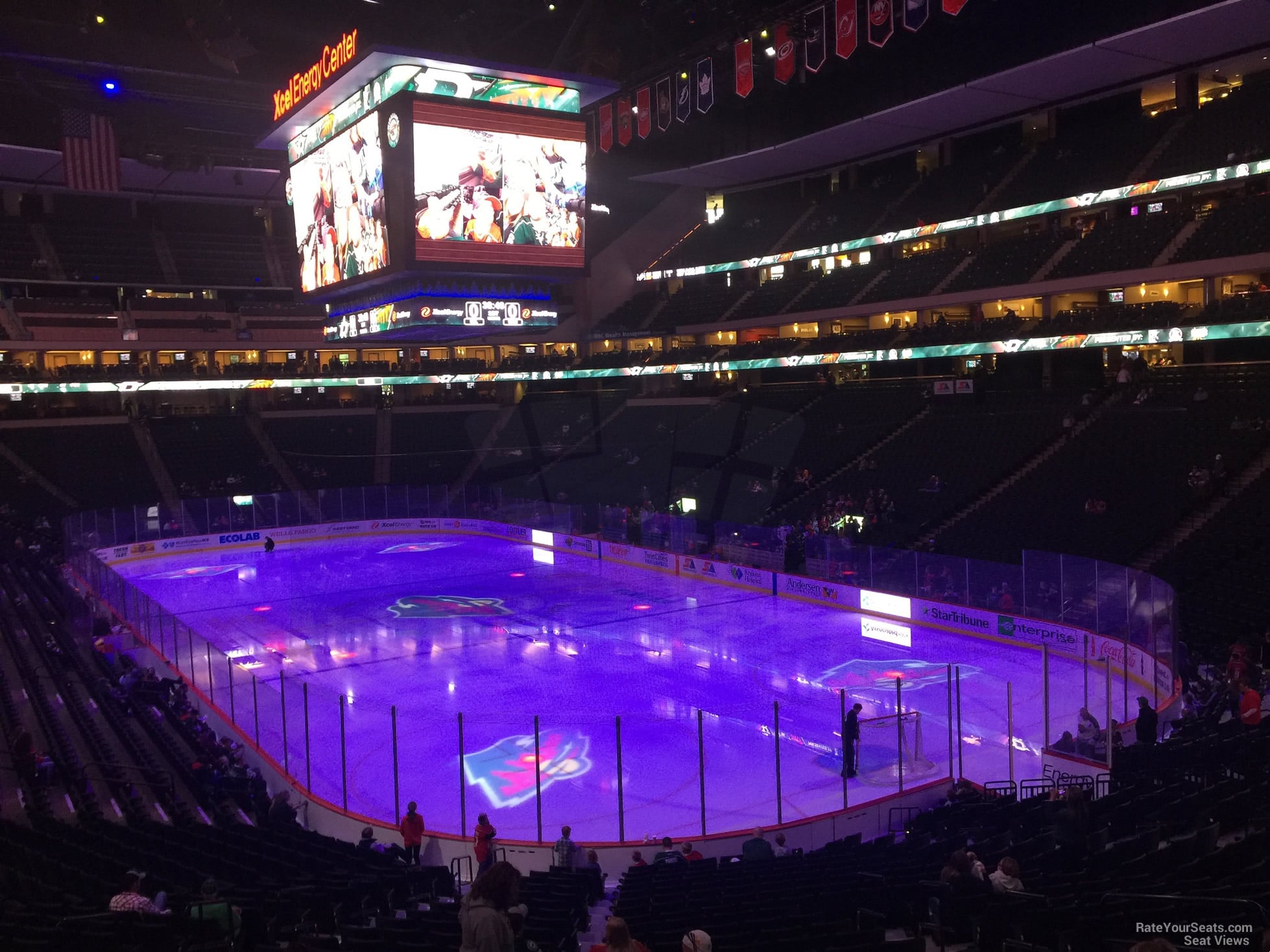 section 125, row 24 seat view for hockey - grand casino arena