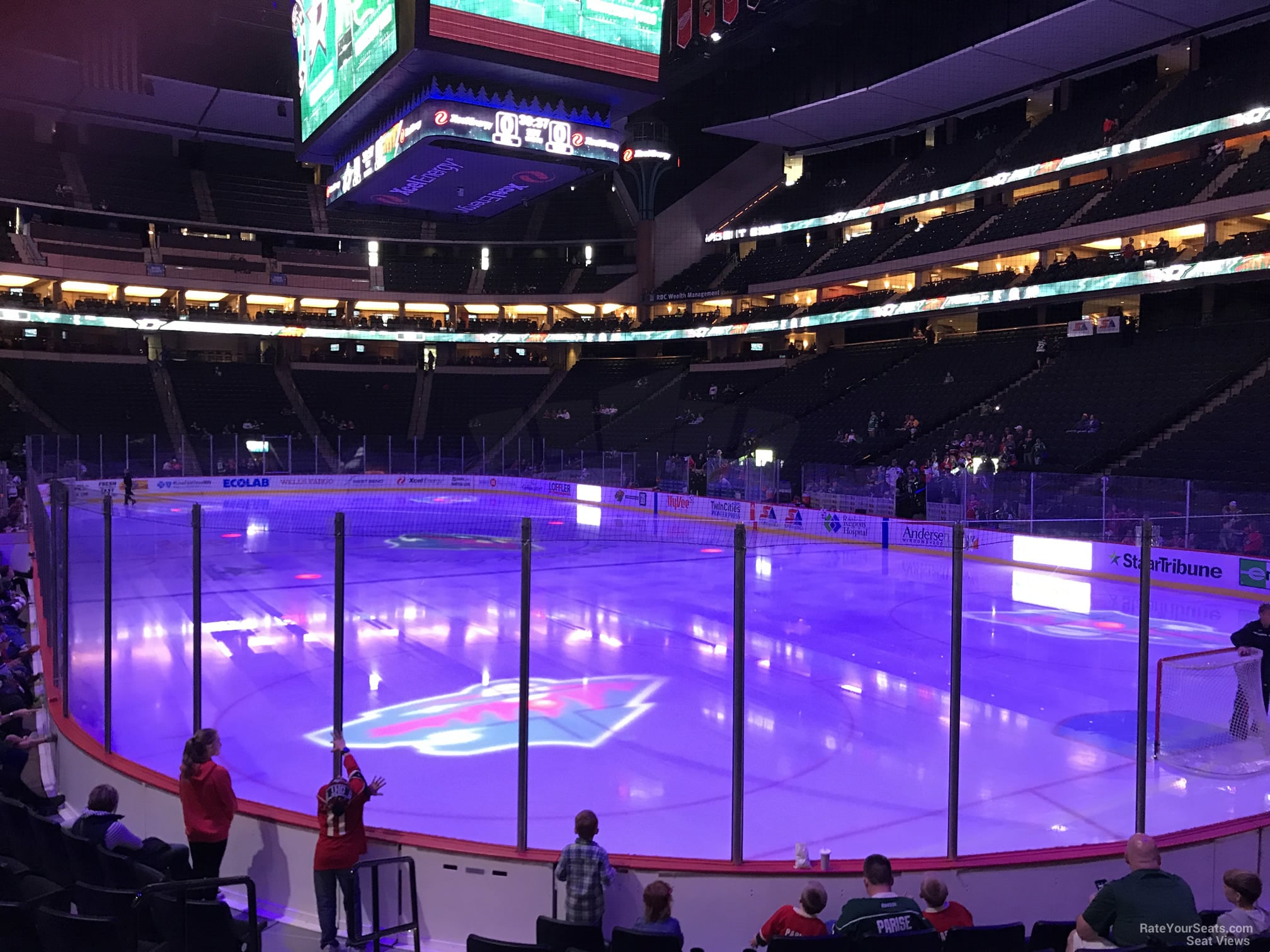 section 125, row 9 seat view for hockey - grand casino arena