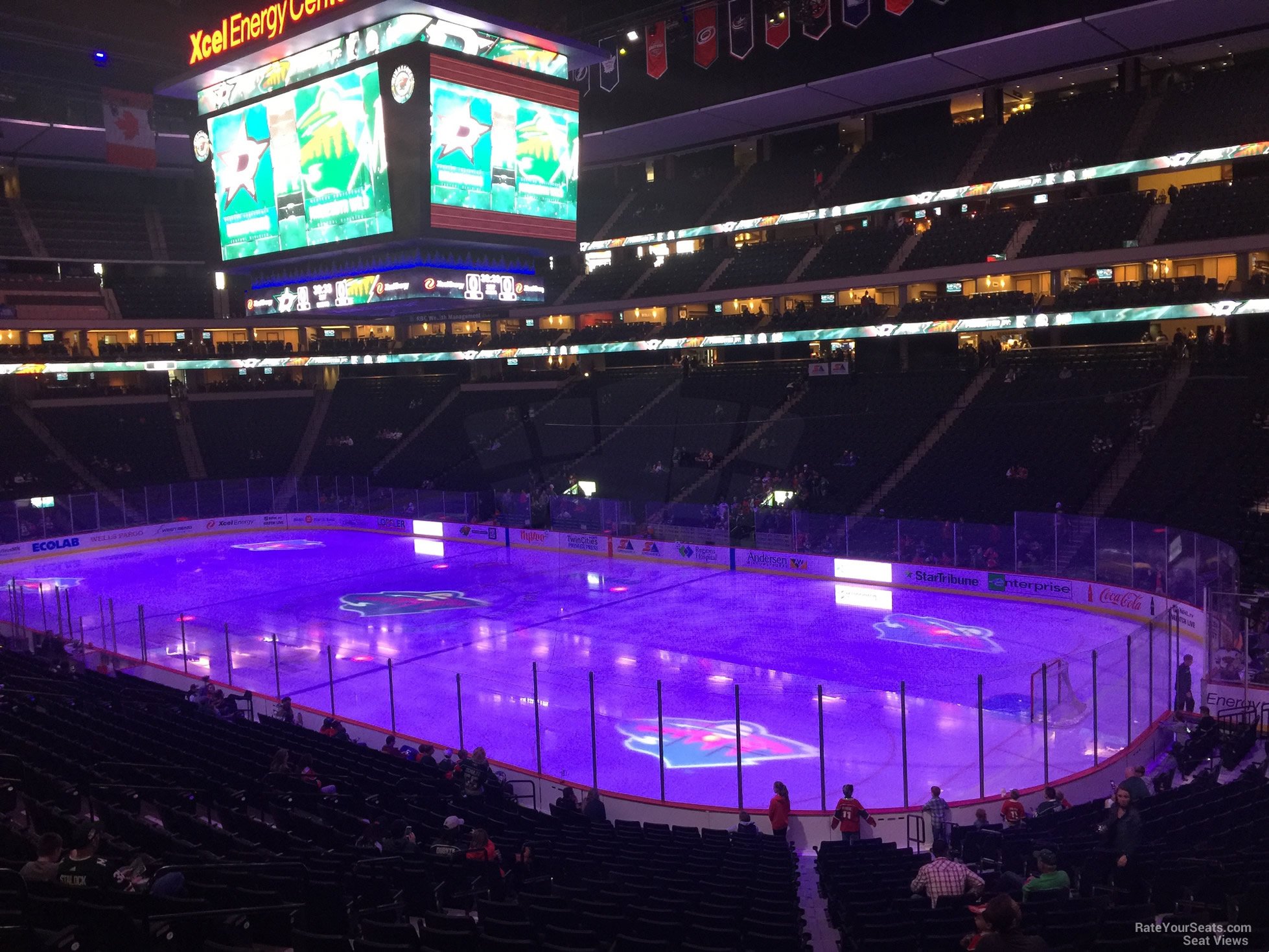 section 126, row 24 seat view  for hockey - xcel energy center