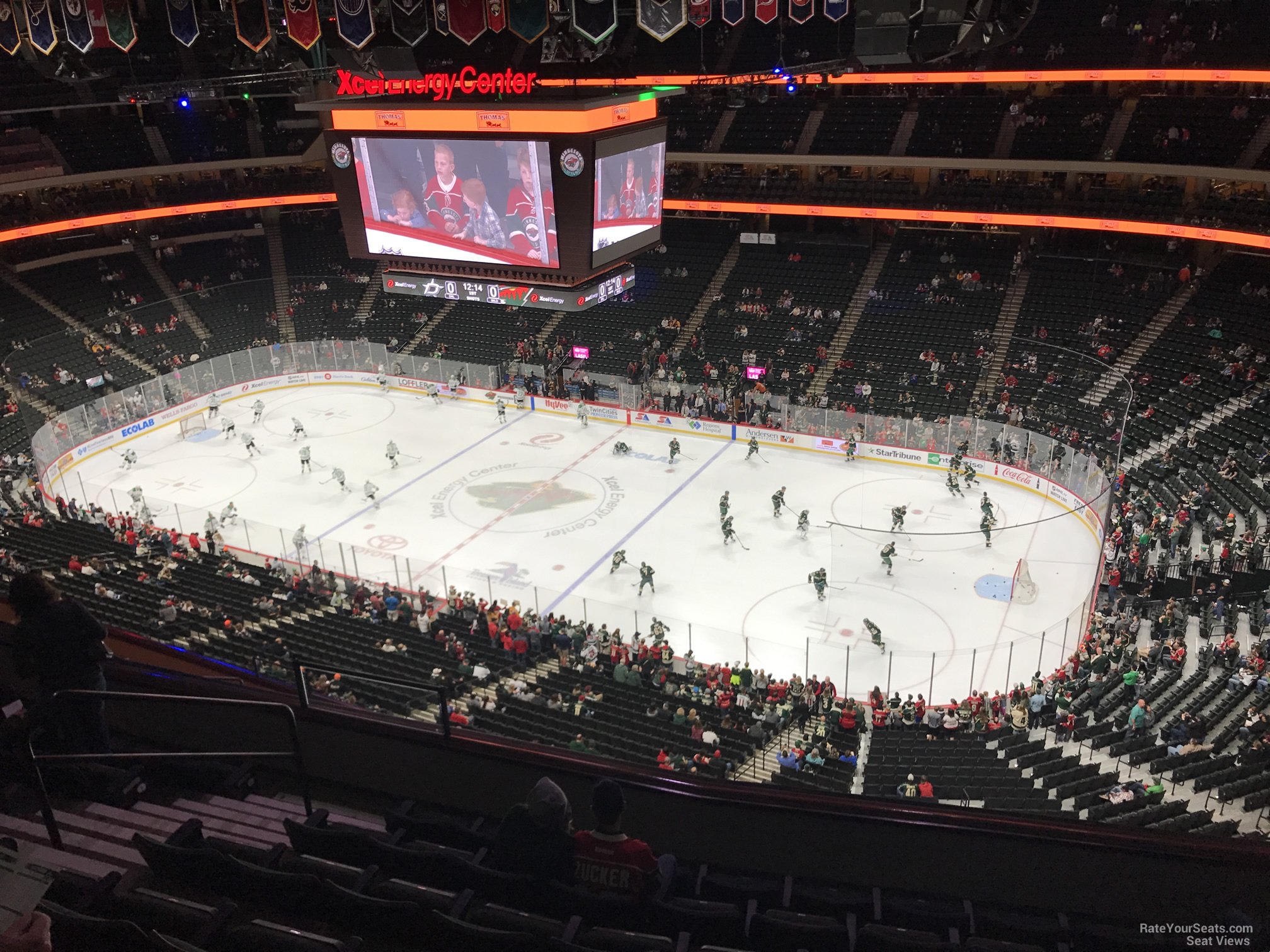 section 201, row 6 seat view  for hockey - xcel energy center