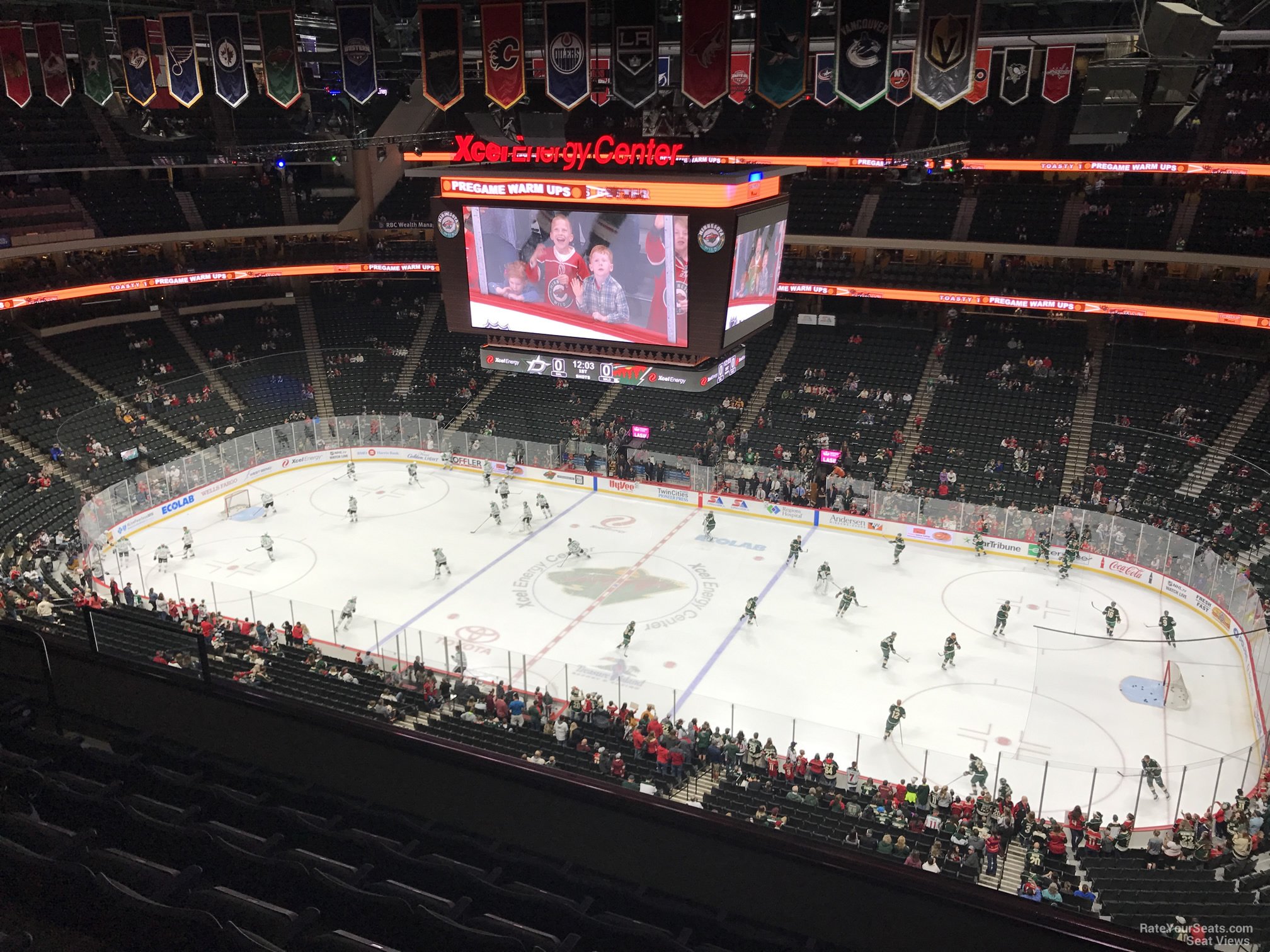 section 202, row 6 seat view  for hockey - xcel energy center