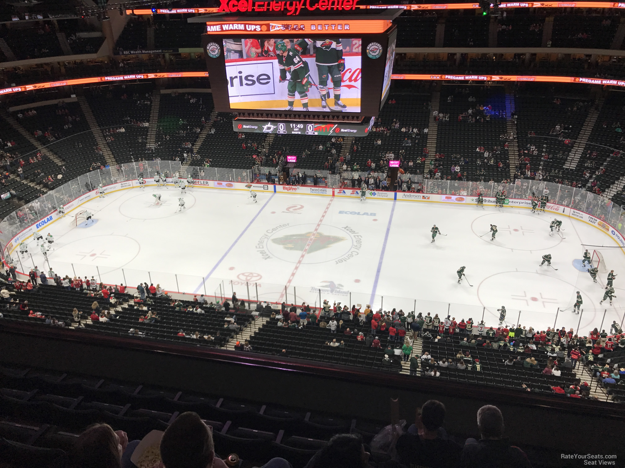 section 203, row 6 seat view  for hockey - xcel energy center