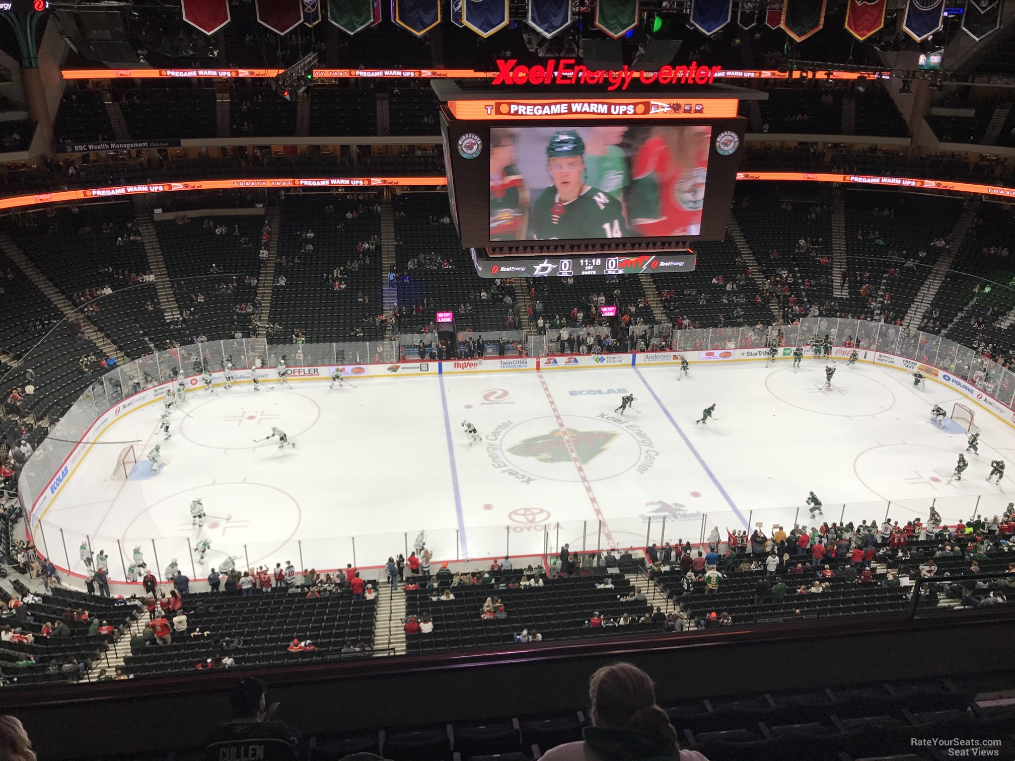 section 205, row 6 seat view  for hockey - xcel energy center