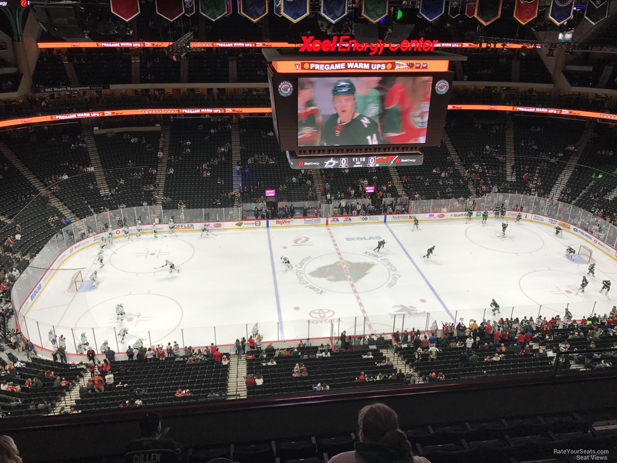 xcel energy center section 205 minnesota wild xcel energy seating chart view