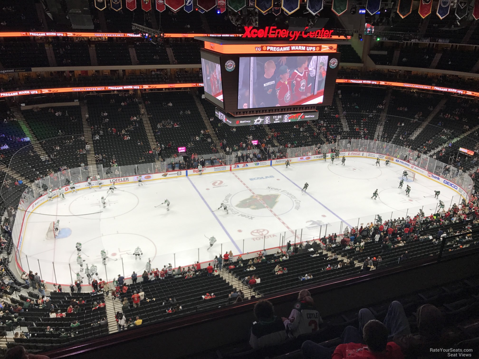 section 206, row 6 seat view  for hockey - xcel energy center