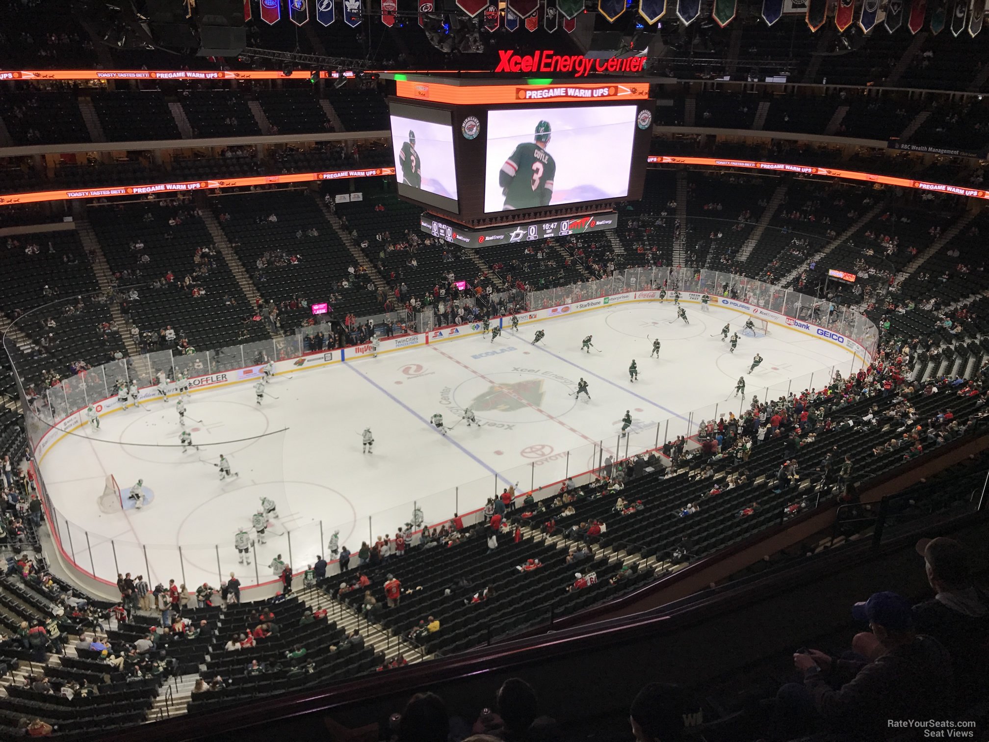 section 207, row 6 seat view  for hockey - xcel energy center