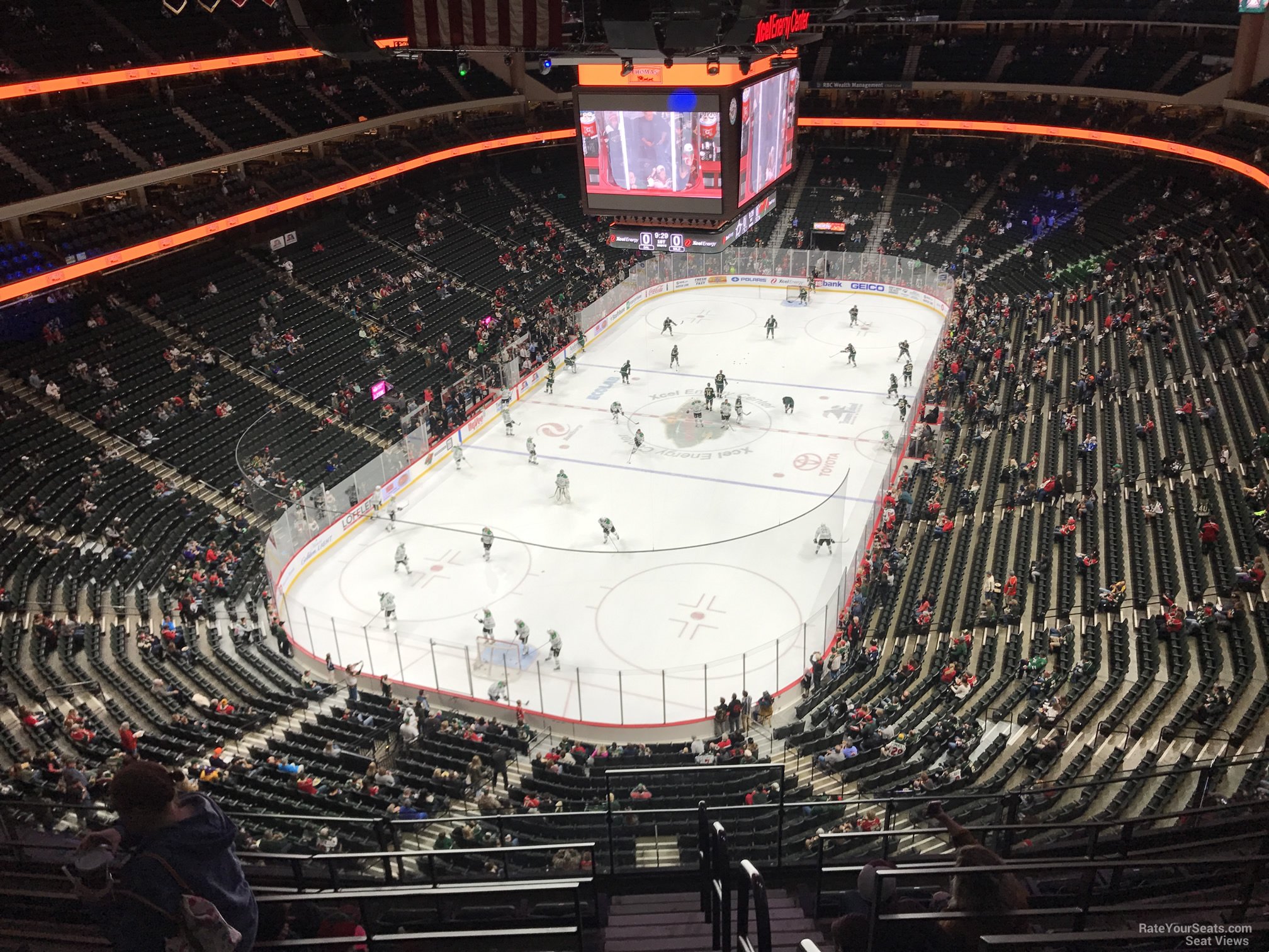 section 210, row 6 seat view  for hockey - xcel energy center