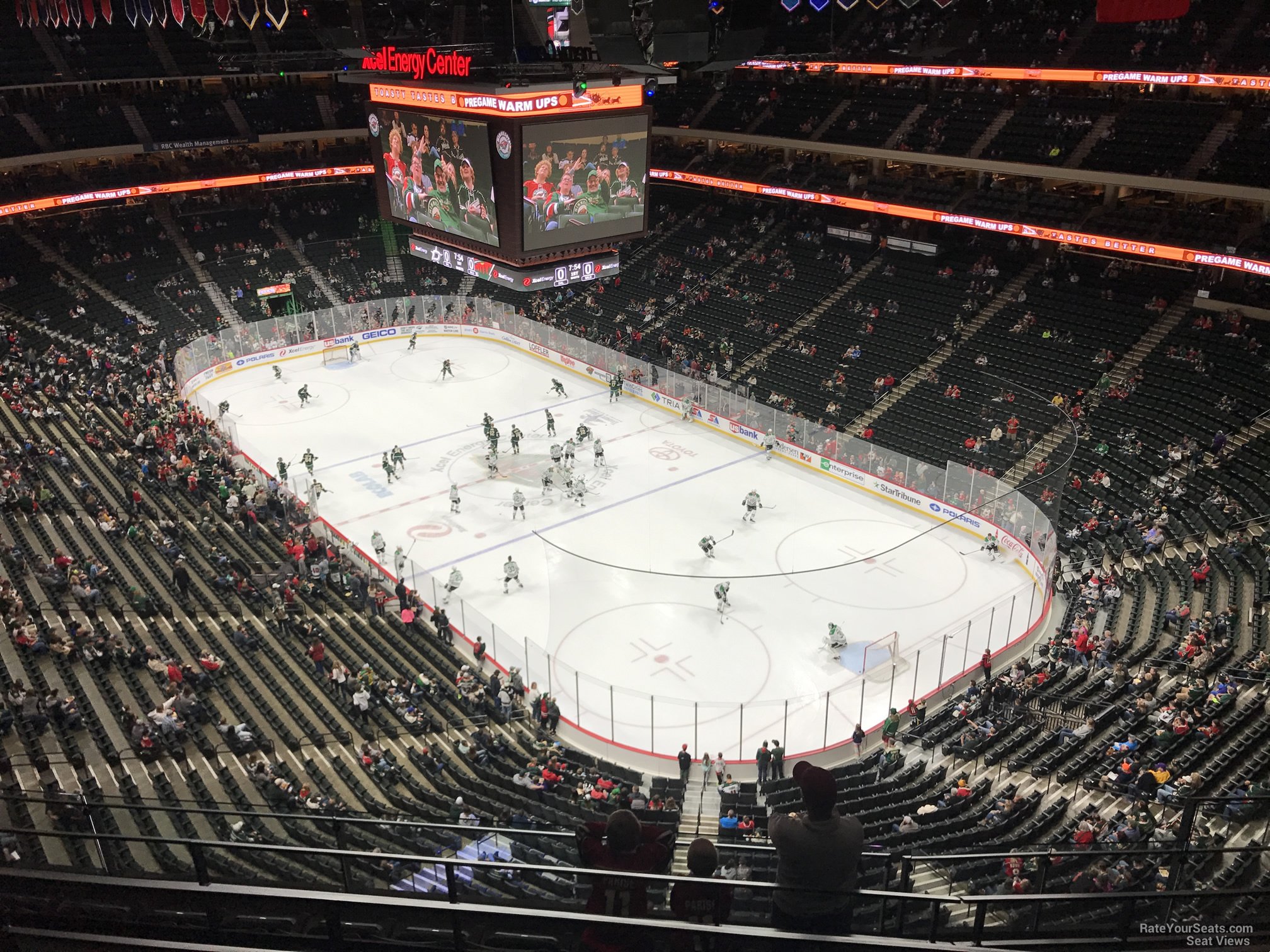 section 215, row 6 seat view  for hockey - xcel energy center