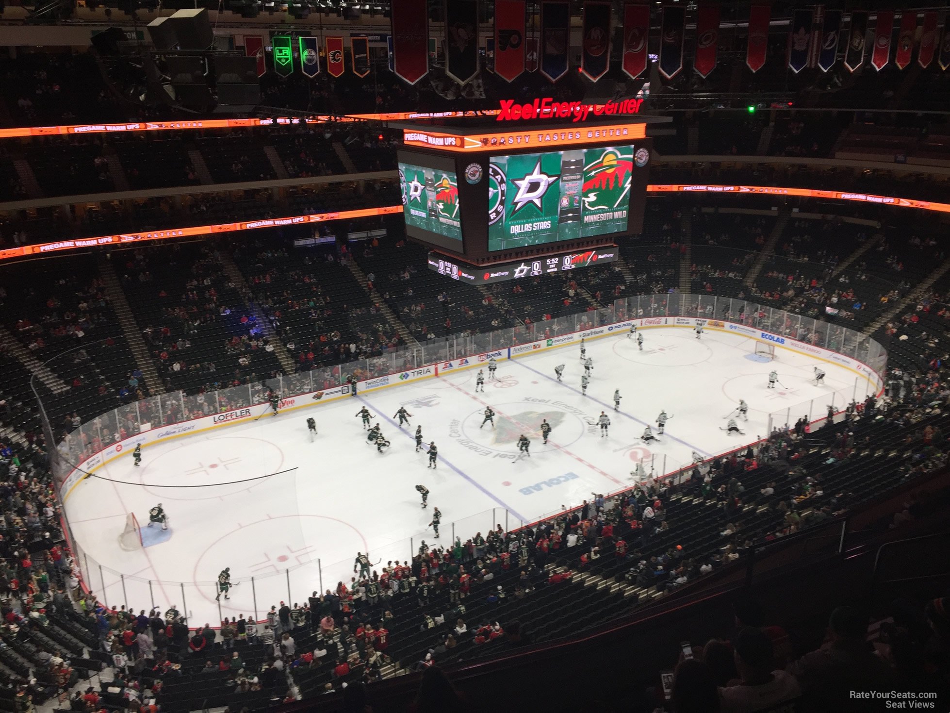 section 222, row 6 seat view  for hockey - xcel energy center