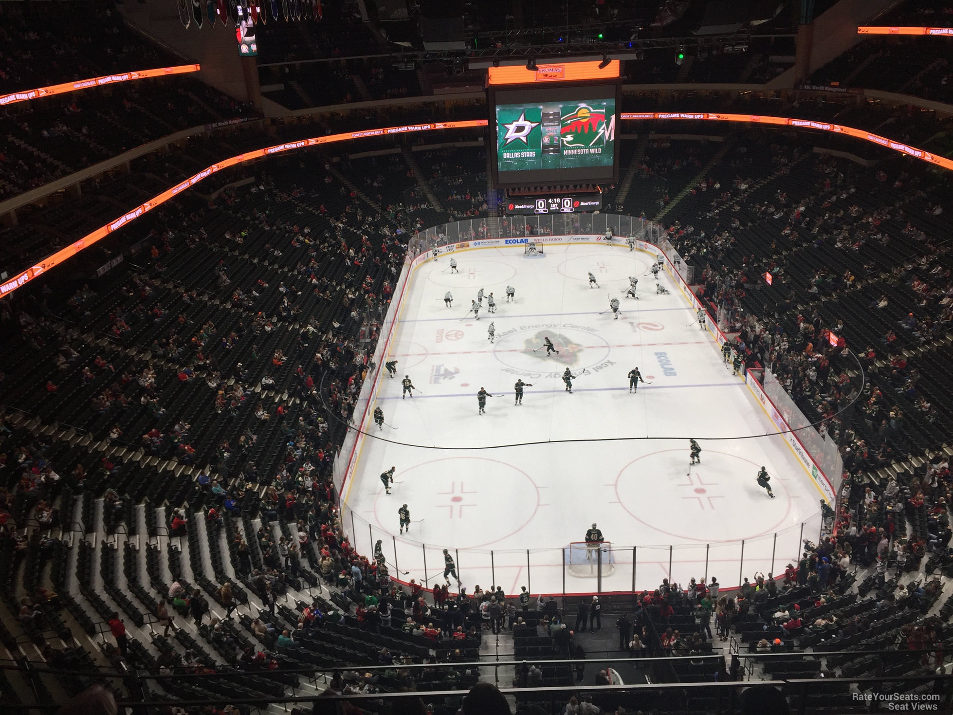 section 227, row 6 seat view  for hockey - xcel energy center