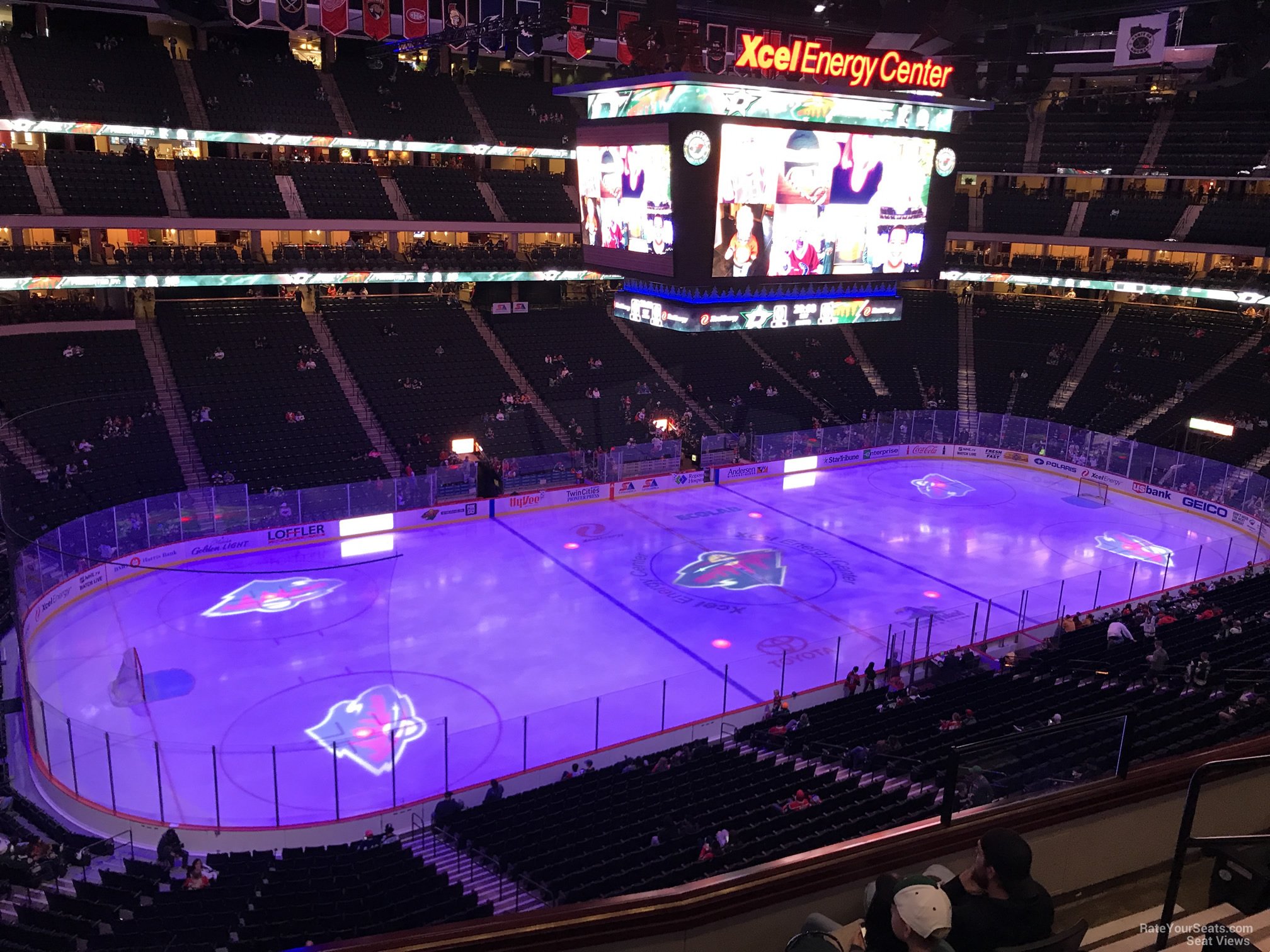 section c10, row 5 seat view  for hockey - xcel energy center