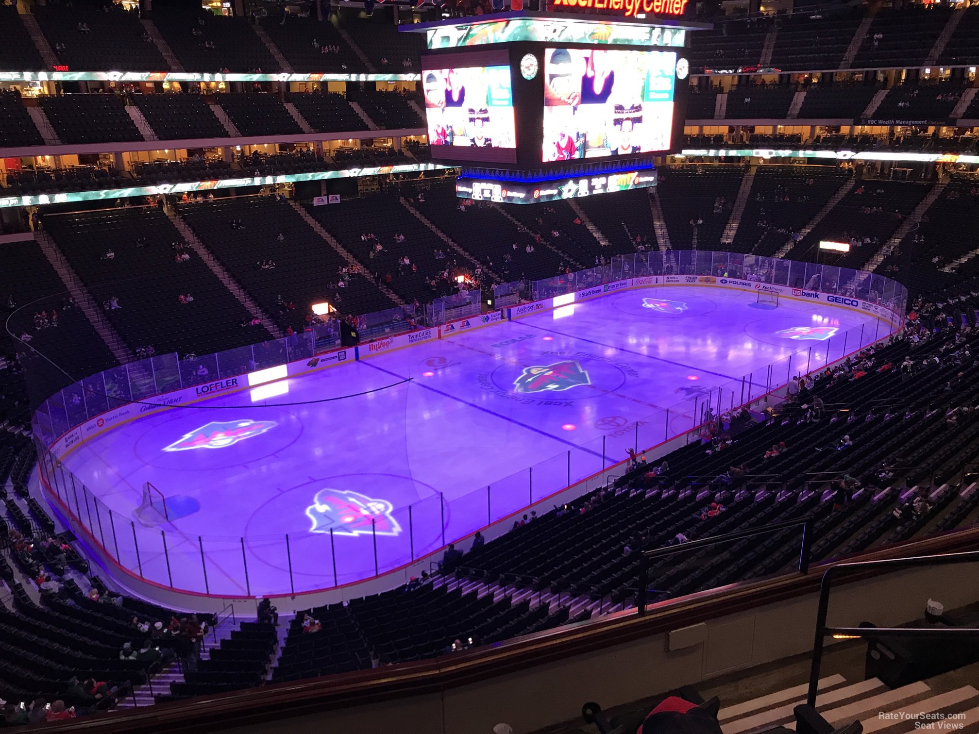 section c11, row 5 seat view  for hockey - xcel energy center