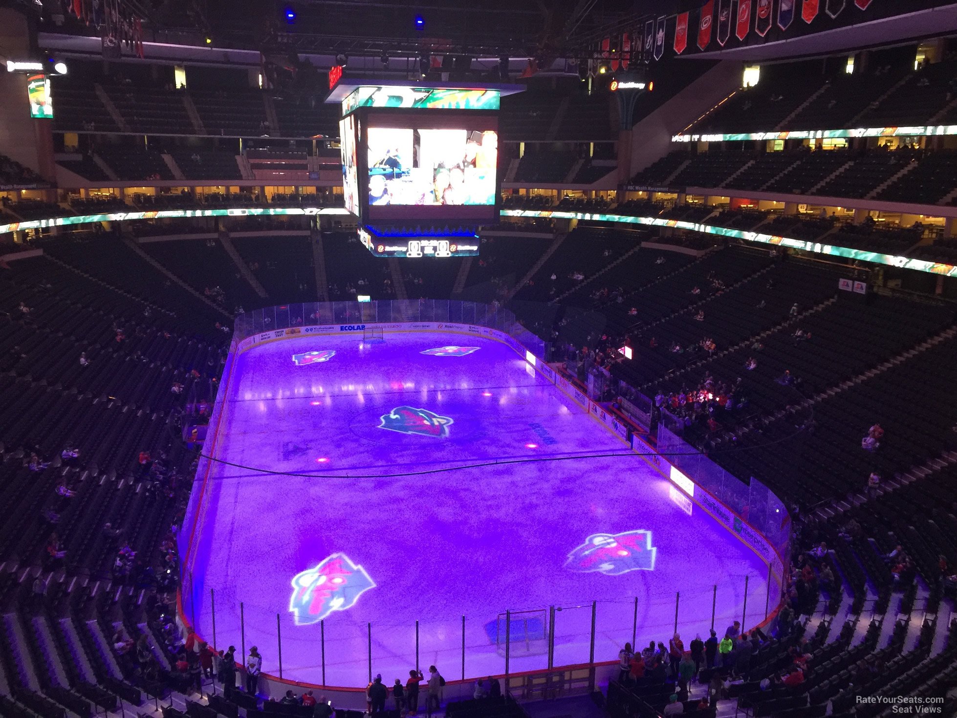 section c18, row 5 seat view  for hockey - xcel energy center