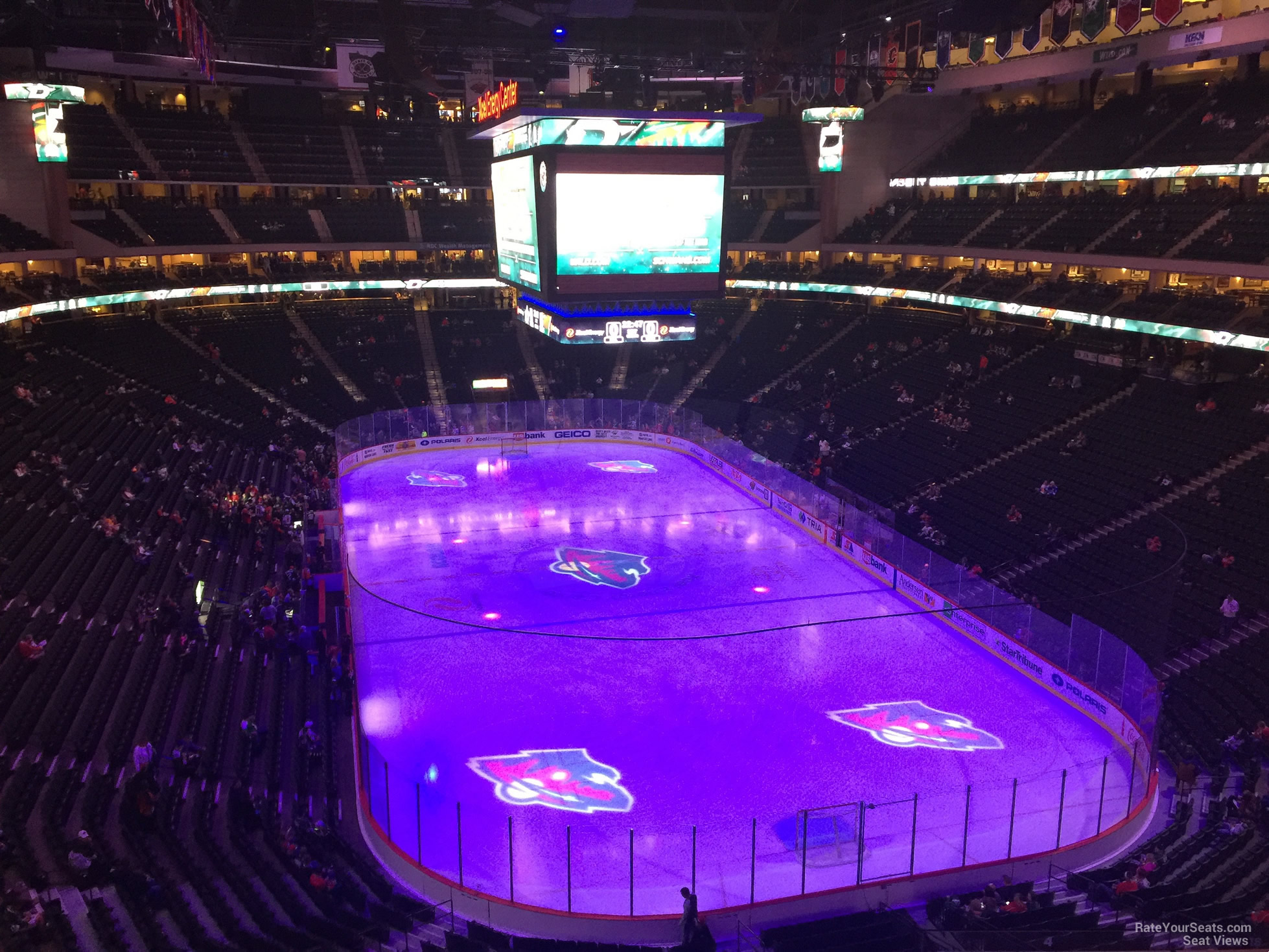 section c19, row 5 seat view  for hockey - xcel energy center
