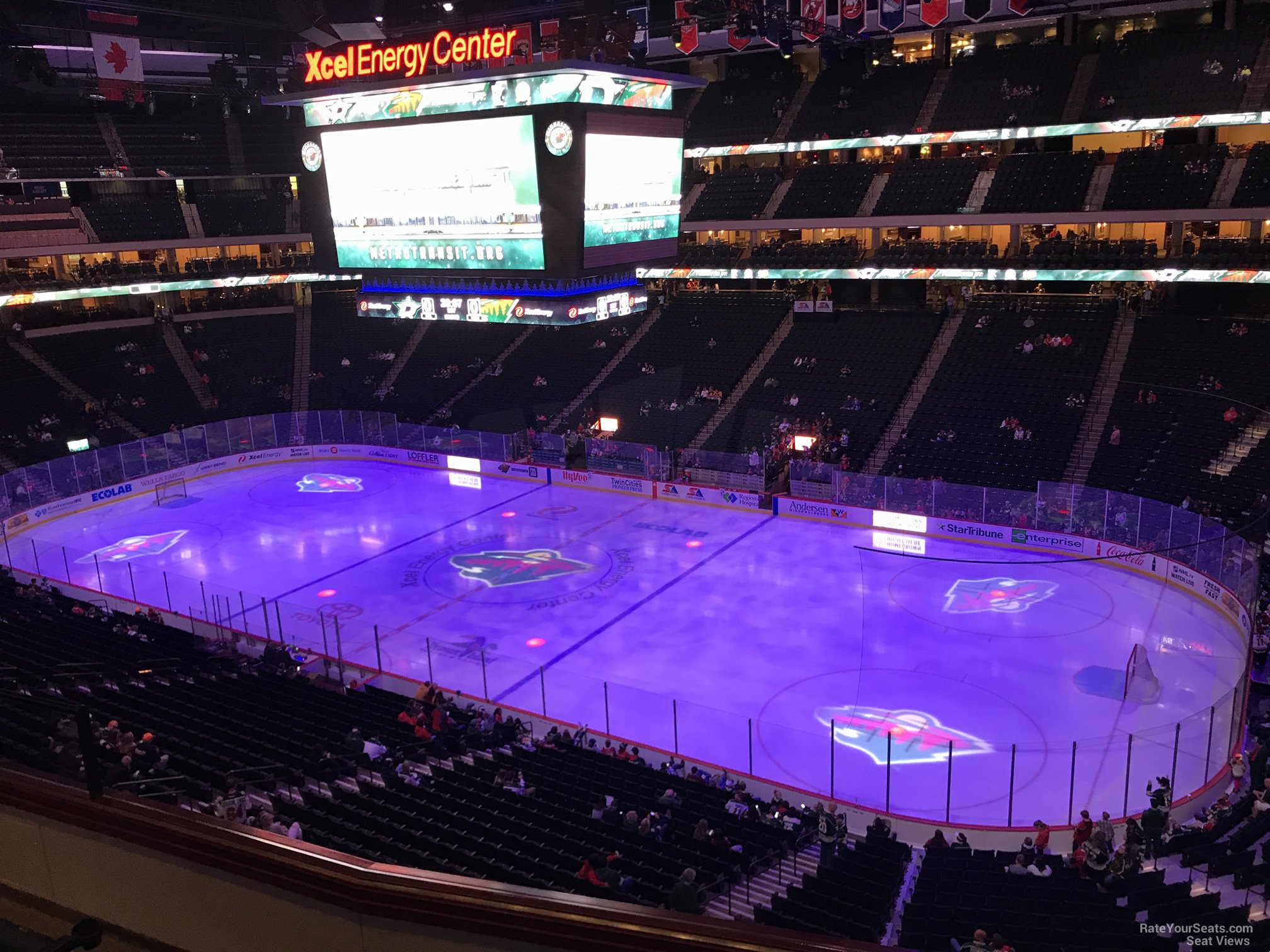 section c2, row 5 seat view  for hockey - xcel energy center