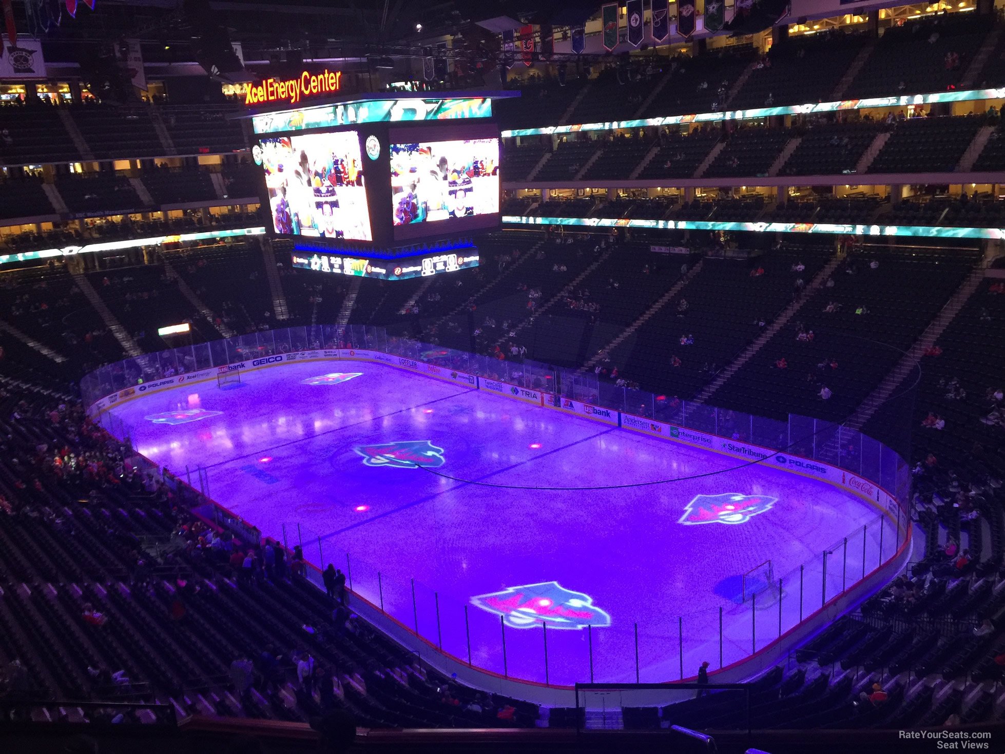 section c20, row 5 seat view  for hockey - xcel energy center