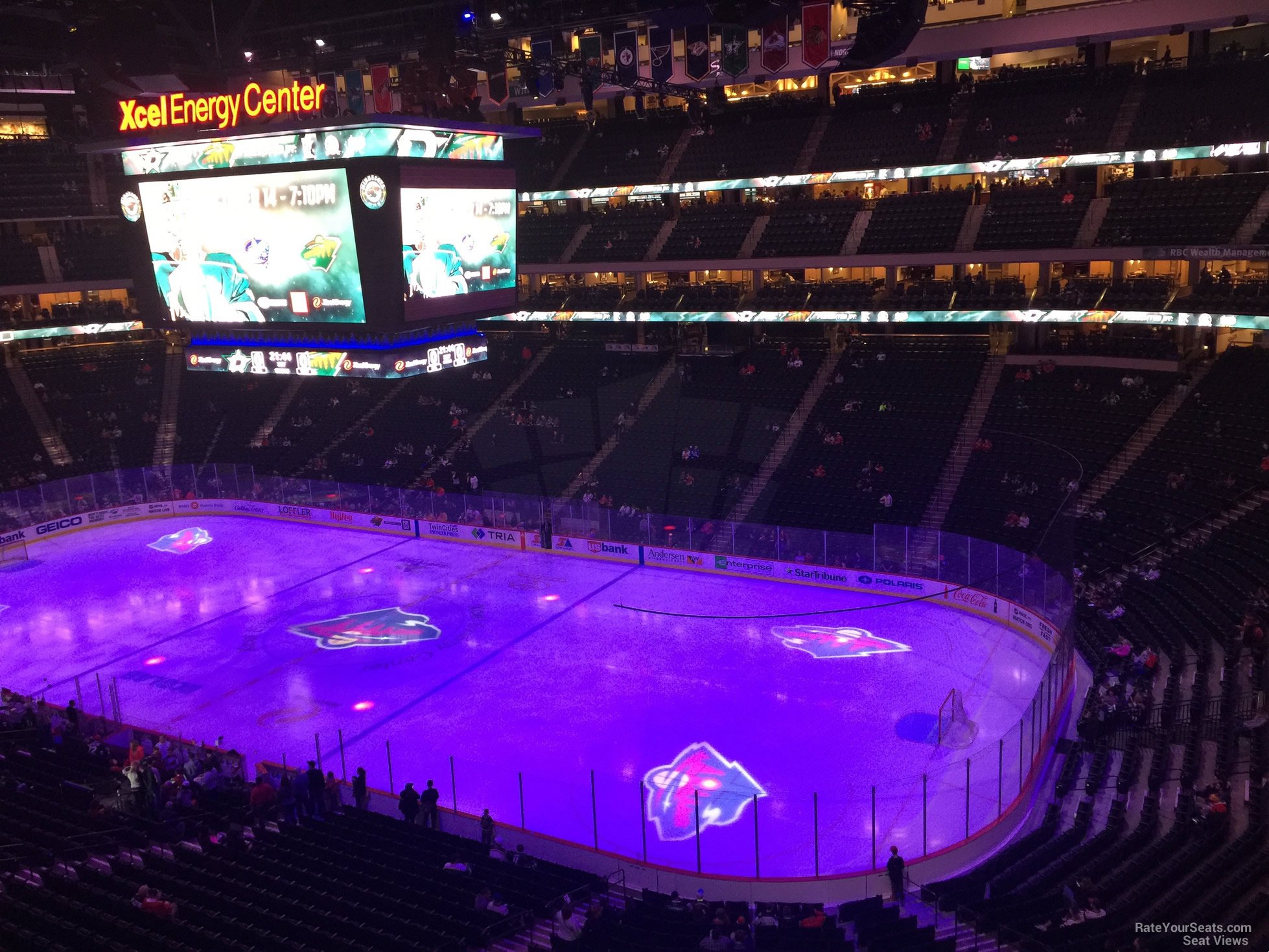 section c21, row 5 seat view  for hockey - xcel energy center