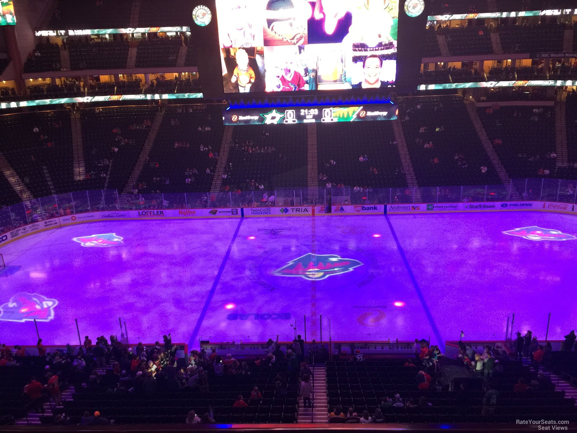 section c26, row 5 seat view  for hockey - xcel energy center