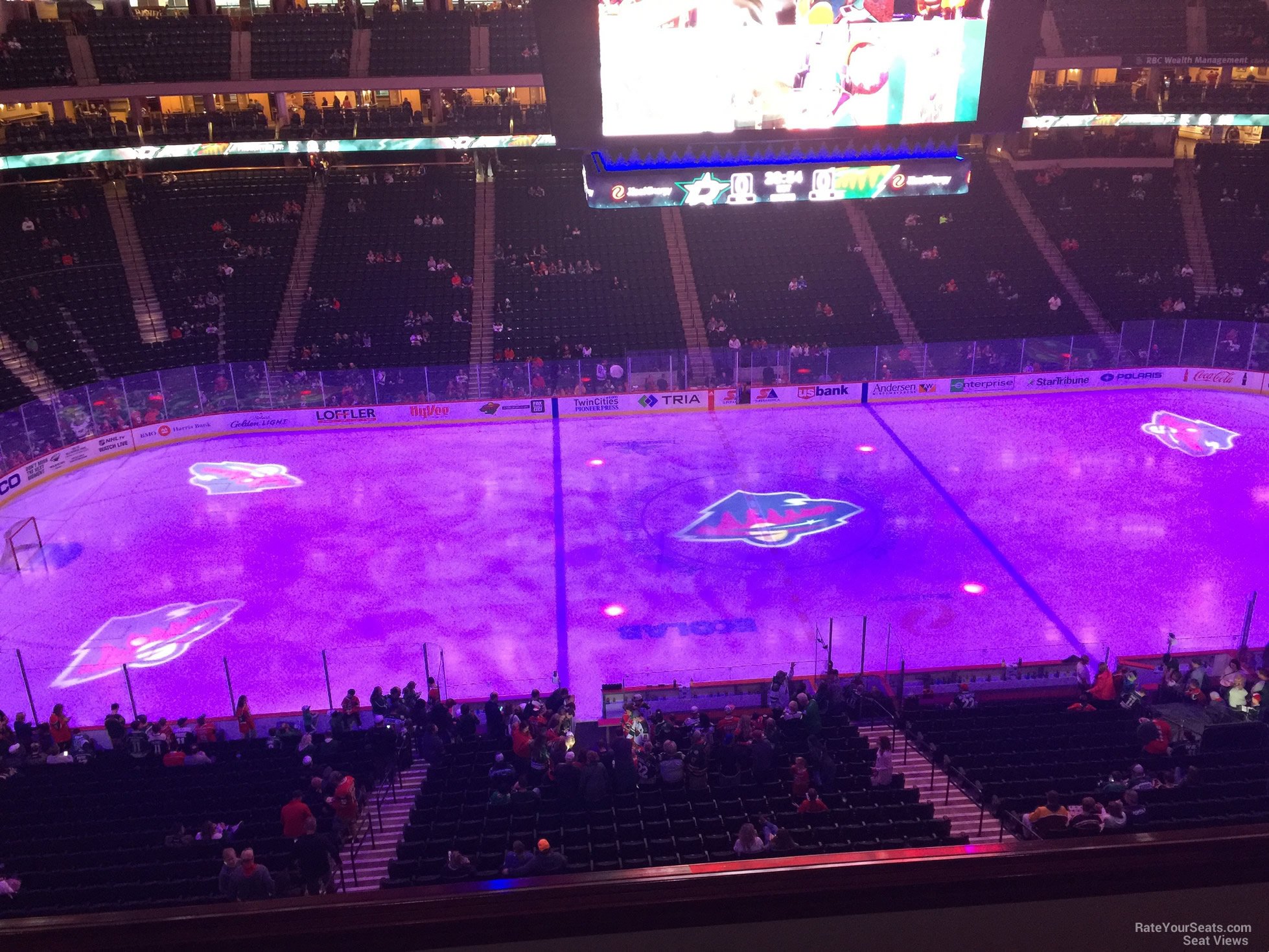 section c27, row 5 seat view  for hockey - xcel energy center