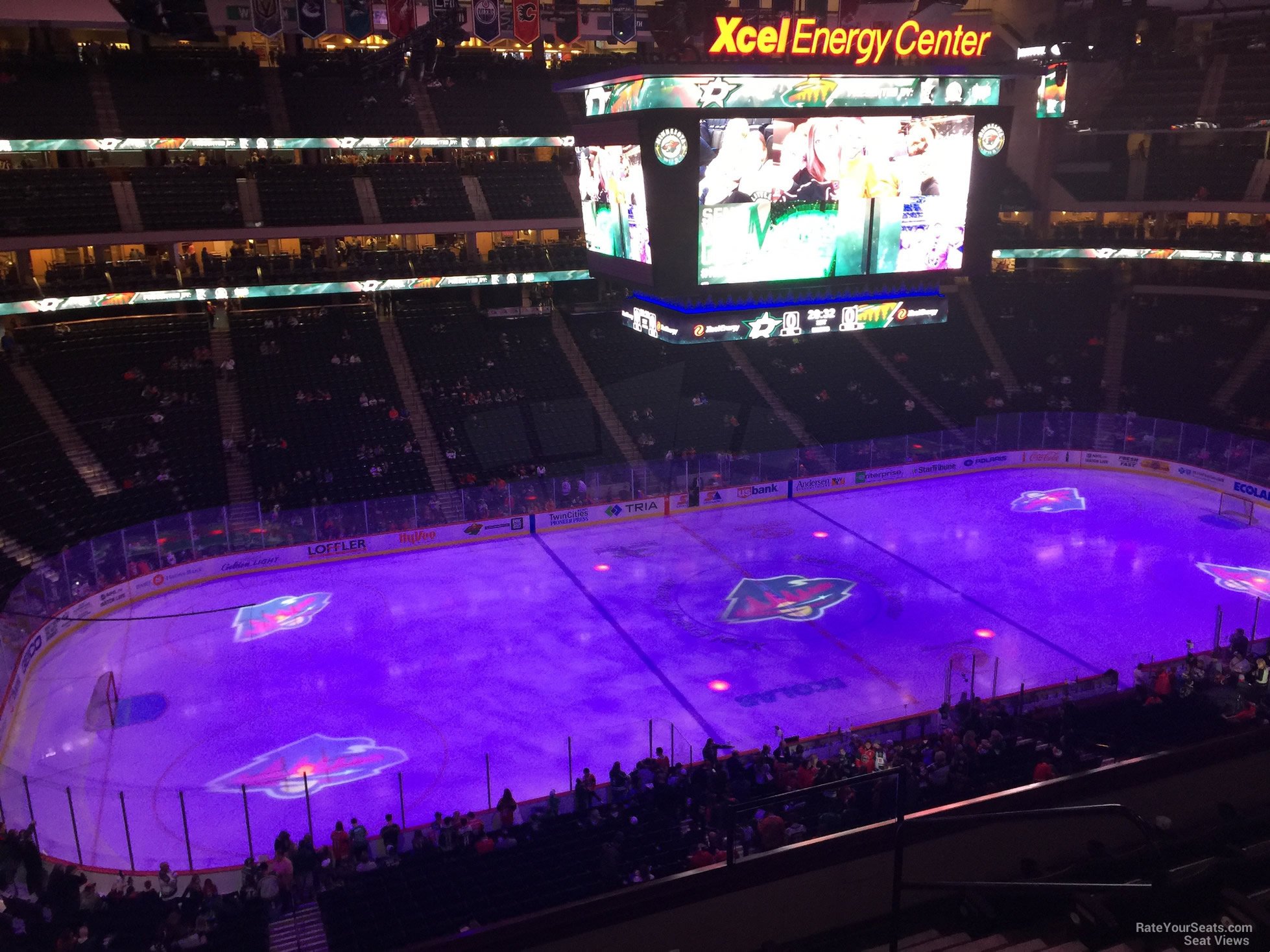 section c29, row 5 seat view  for hockey - xcel energy center