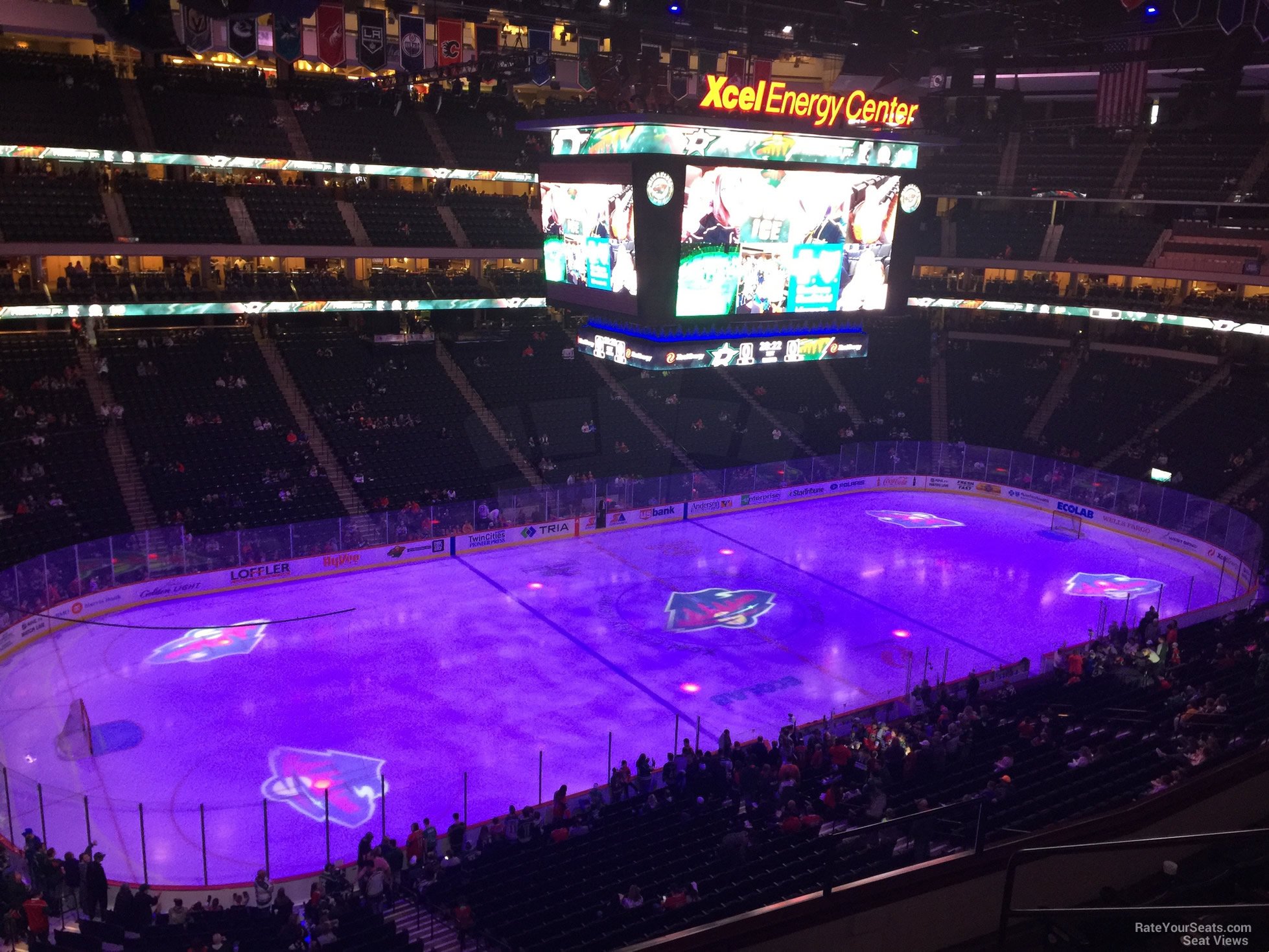 section c30, row 5 seat view  for hockey - xcel energy center