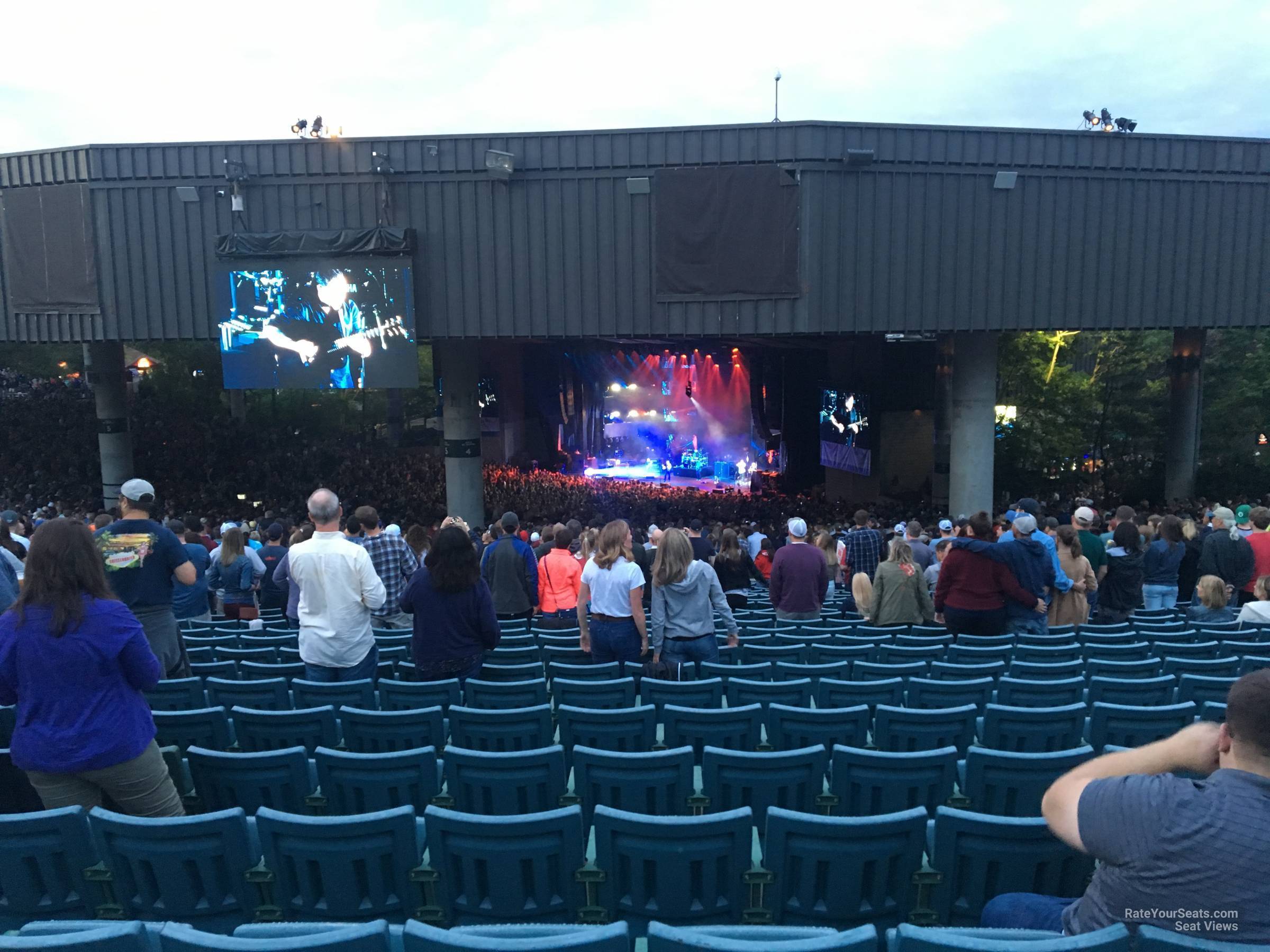 section 10, row y seat view  - xfinity center (mansfield)
