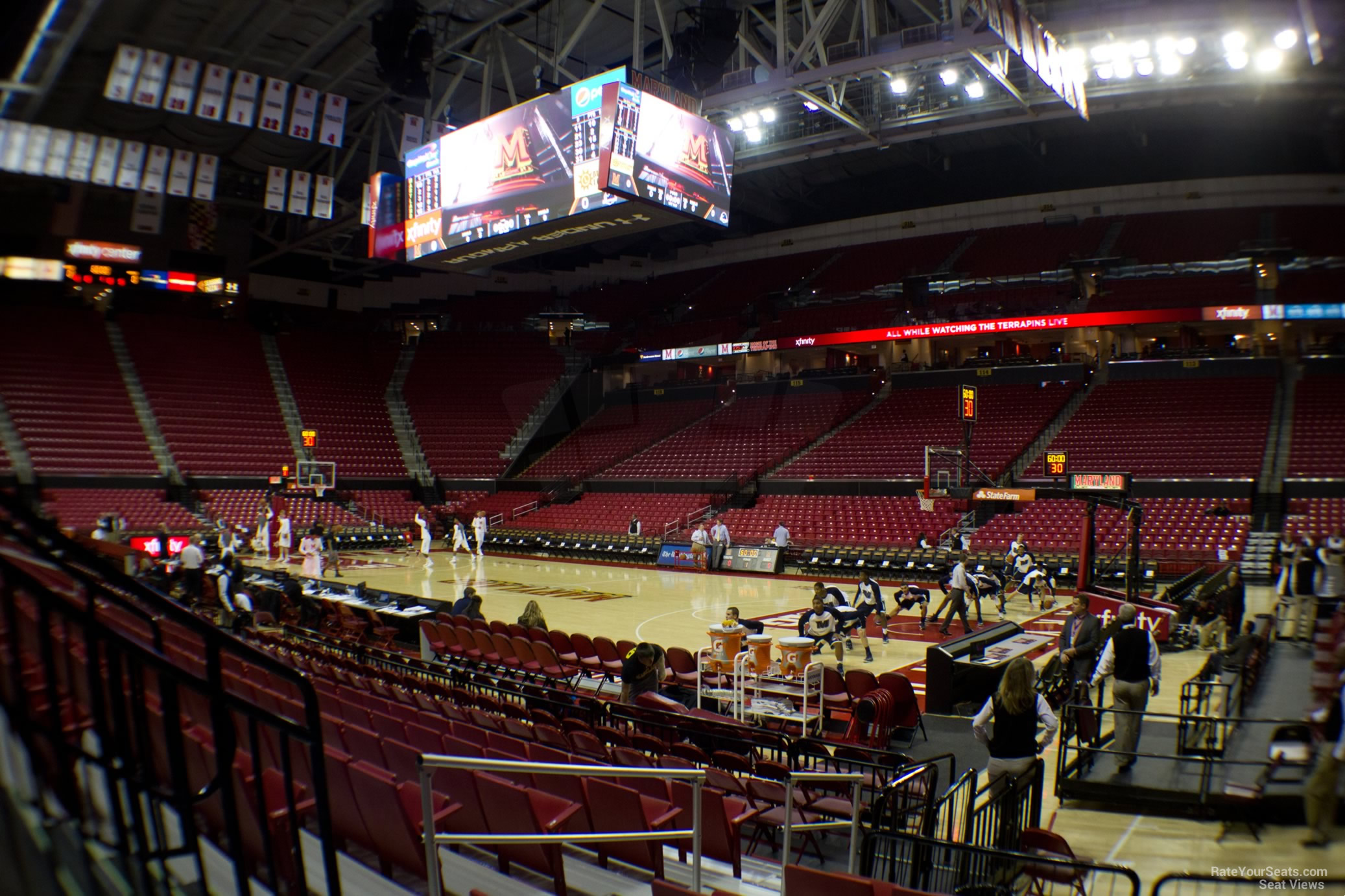 section 103, row k seat view  - xfinity center (maryland)