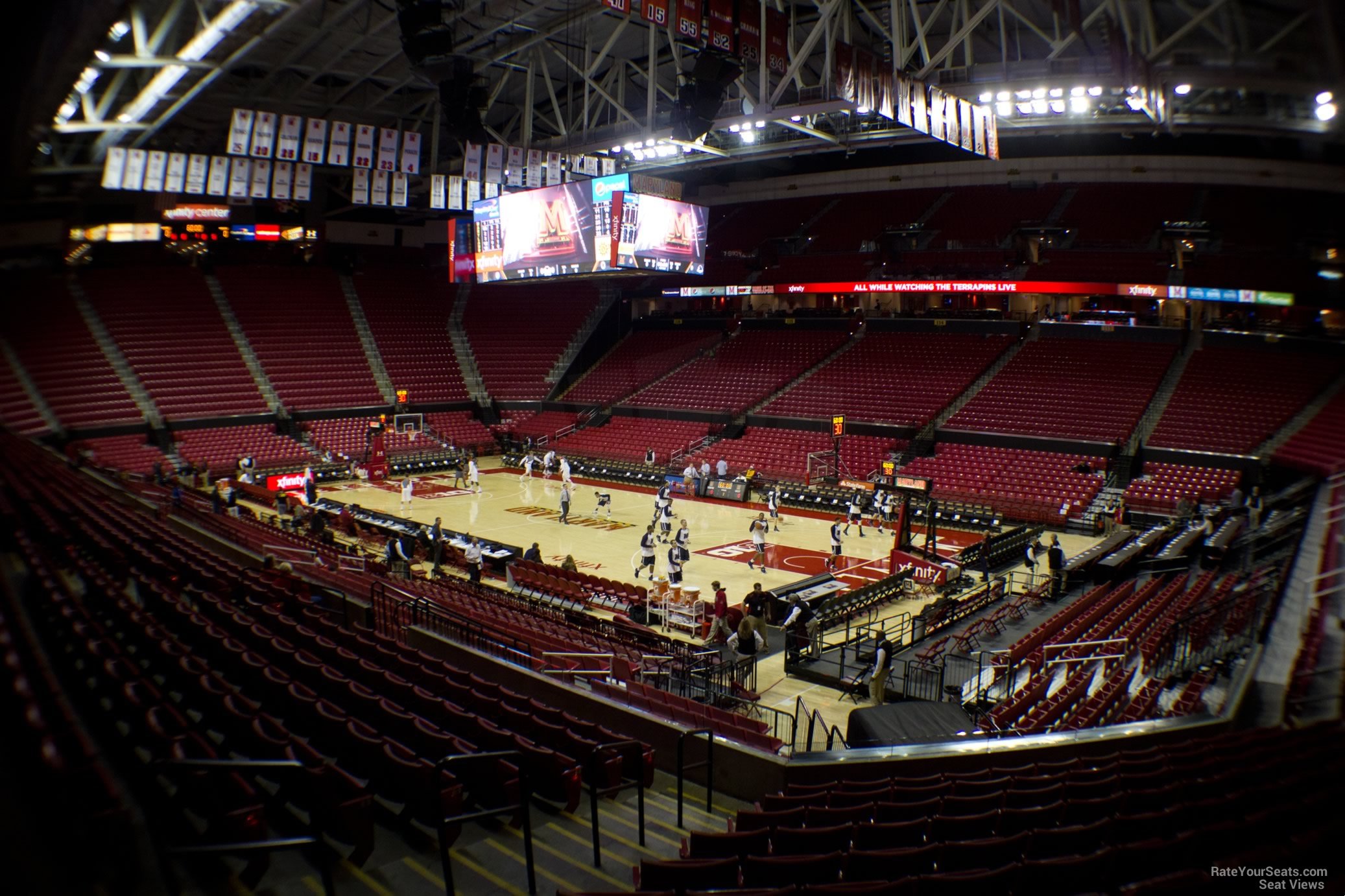 section 105, row 11 seat view  - xfinity center (maryland)