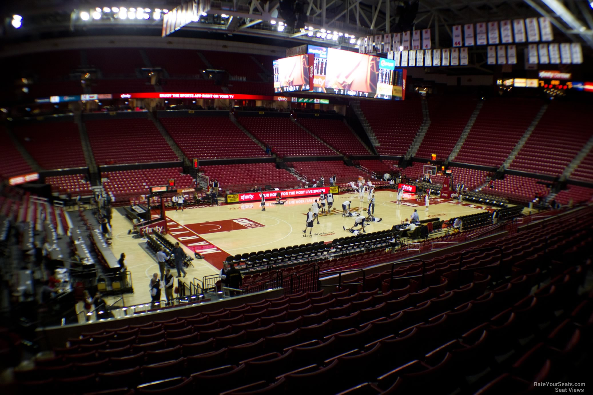 Xfinity Center Seating Chart Maryland Elcho Table