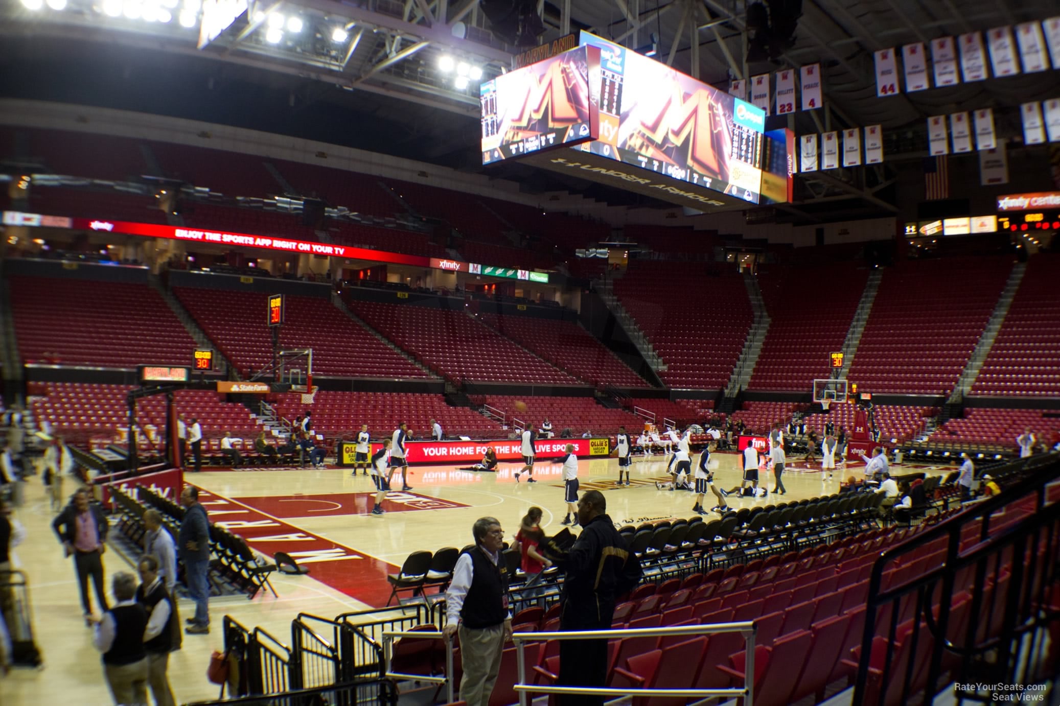 section 112, row k seat view  - xfinity center (maryland)