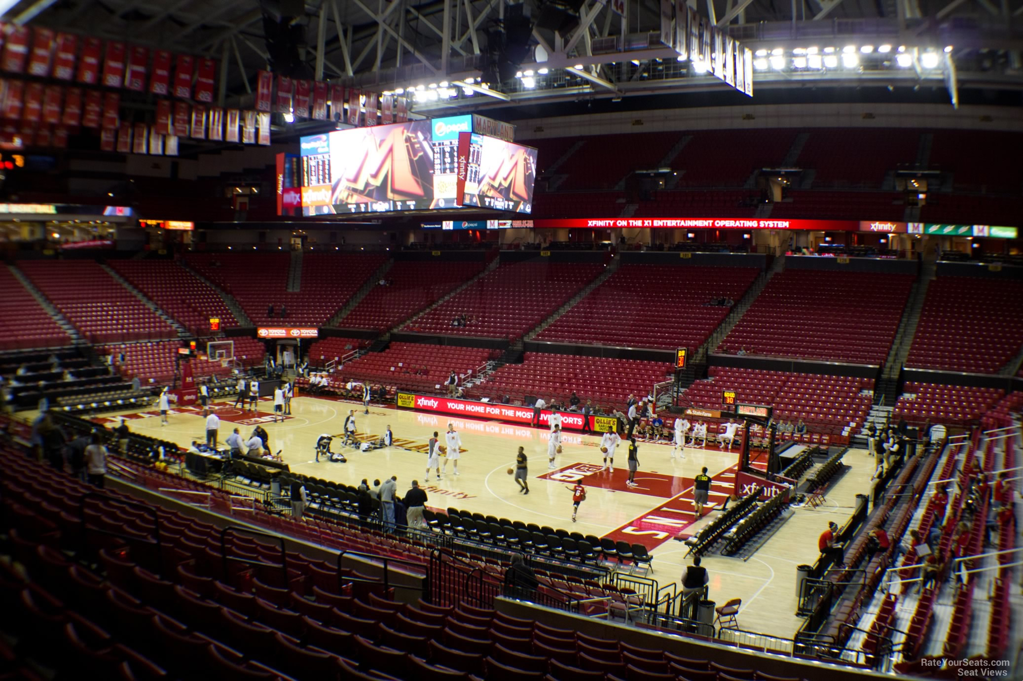 section 116, row 12 seat view  - xfinity center (maryland)