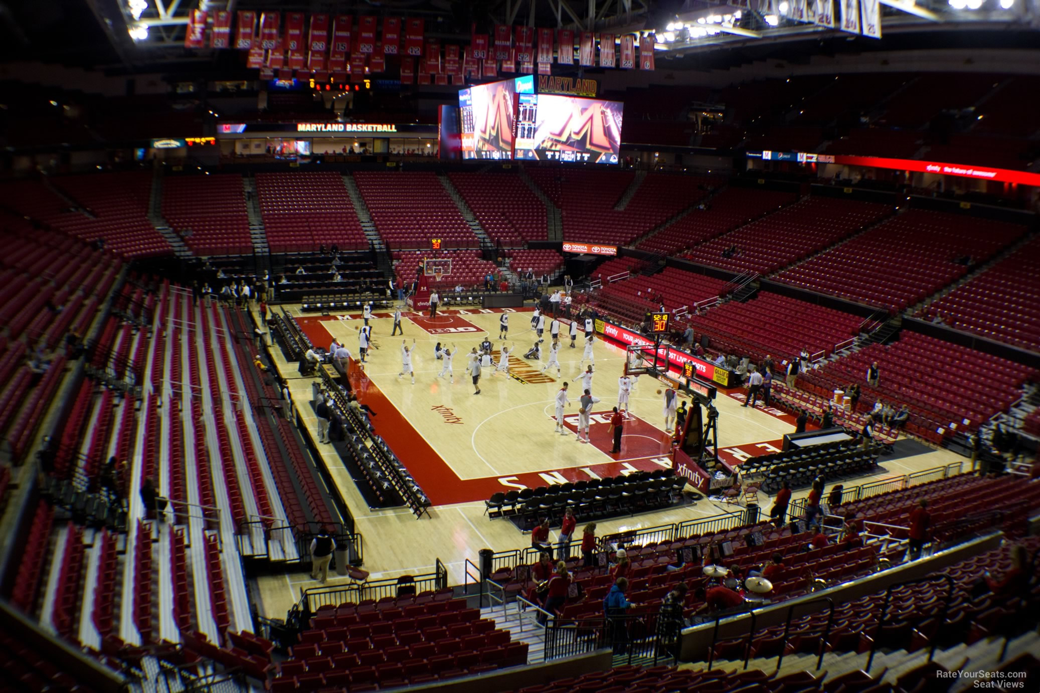 section 119, row 12 seat view  - xfinity center (maryland)
