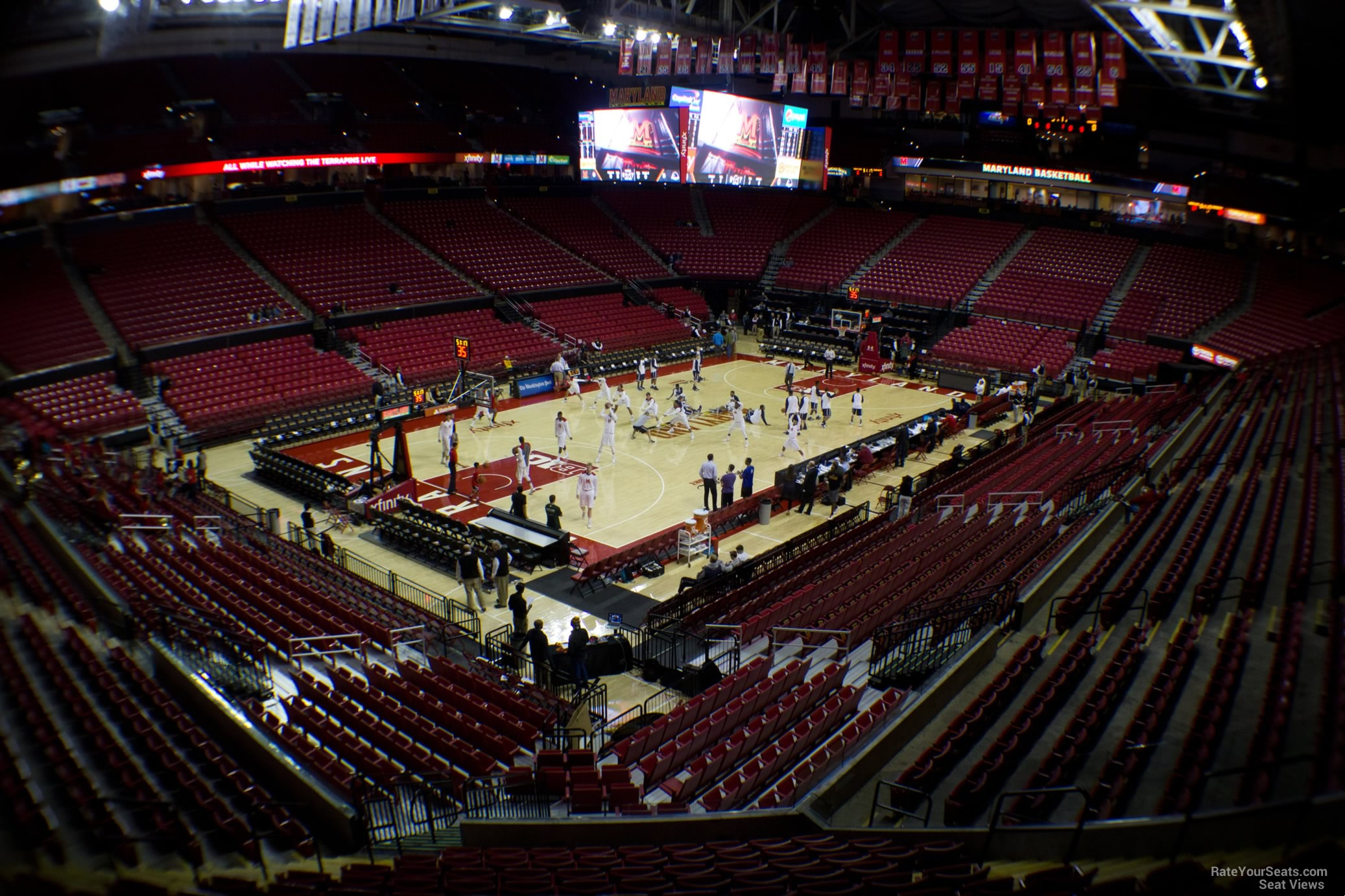 section 123, row 12 seat view  - xfinity center (maryland)