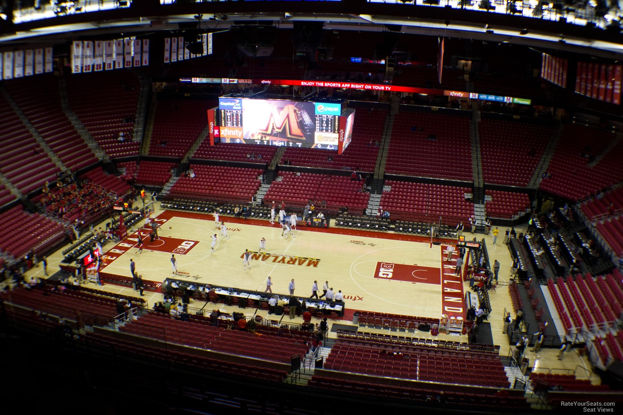 section 202, row 11 seat view  - xfinity center (maryland)
