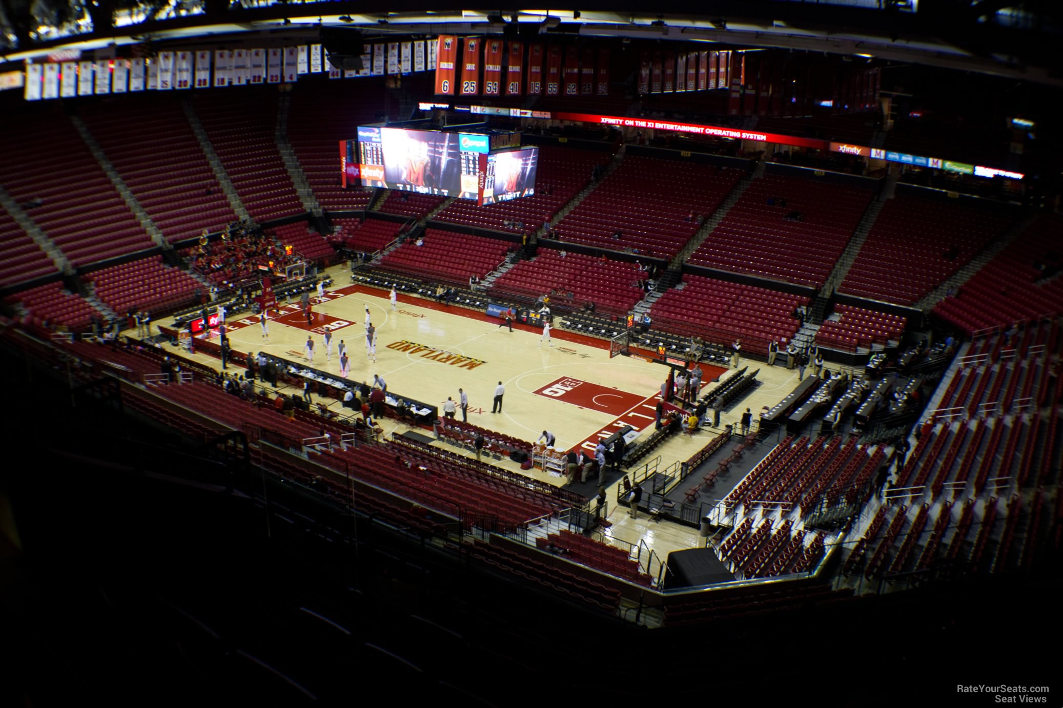 section 204, row 11 seat view  - xfinity center (maryland)