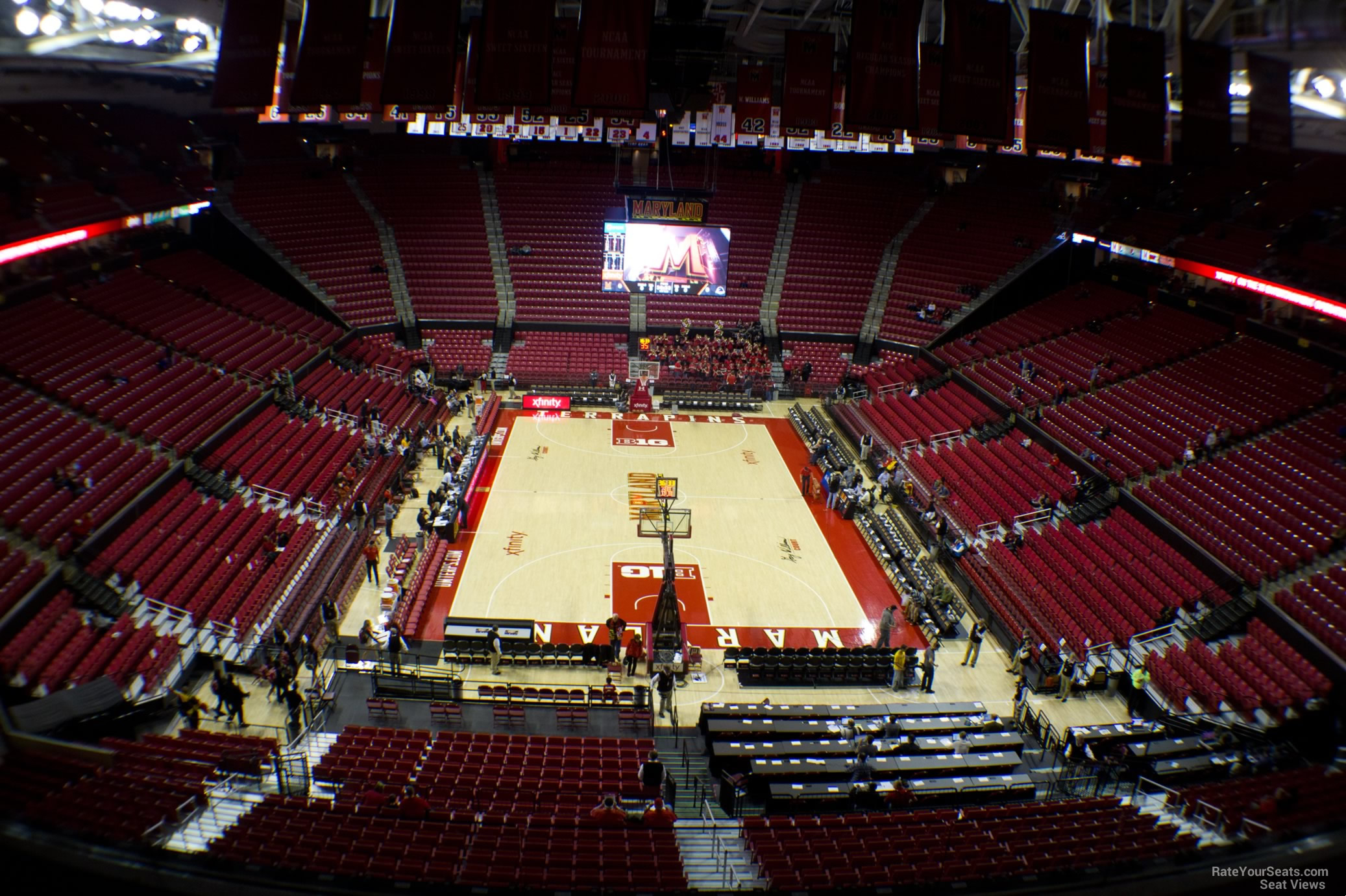 section 207, row 6 seat view  - xfinity center (maryland)
