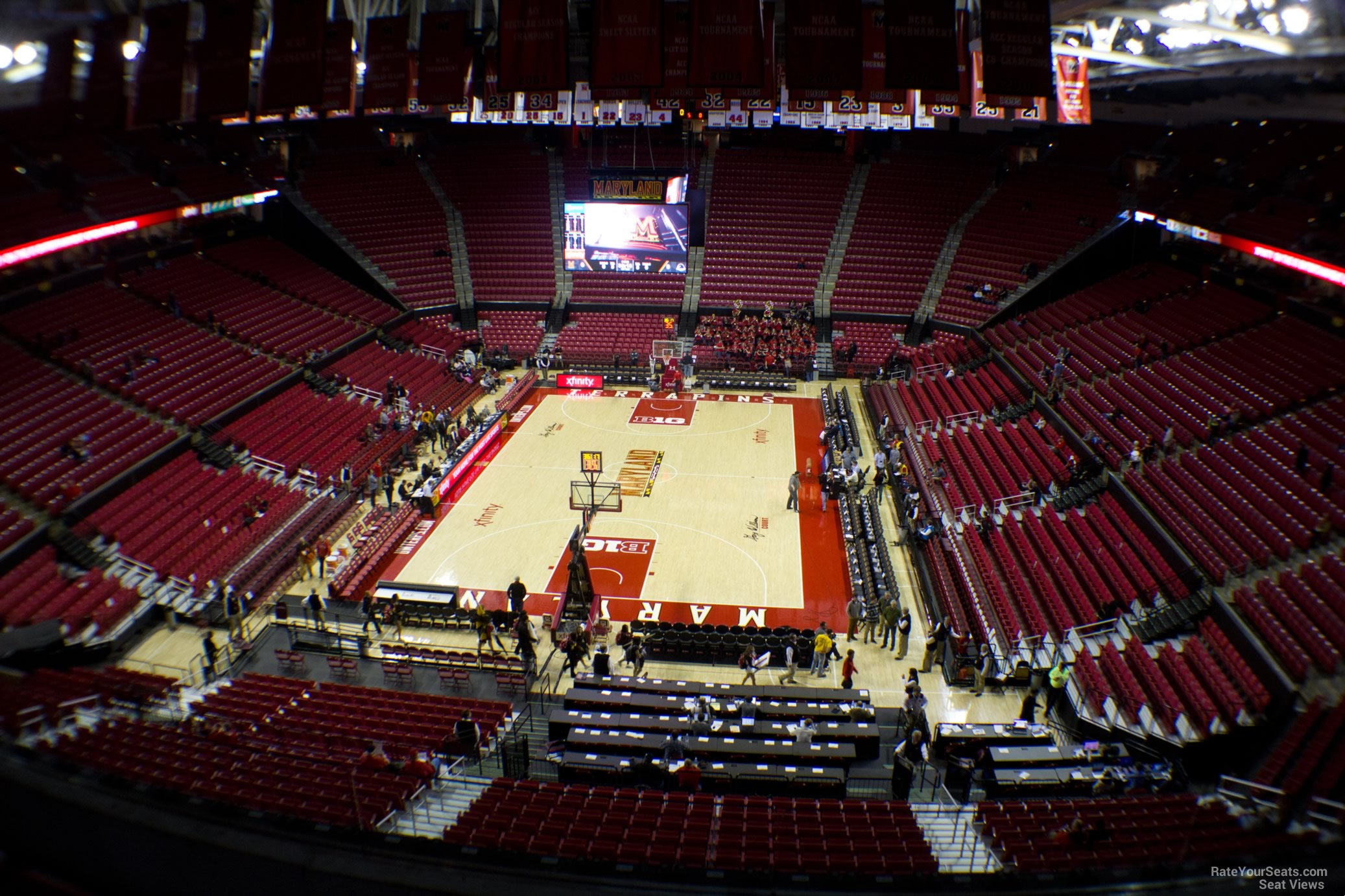 section 208, row 6 seat view  - xfinity center (maryland)
