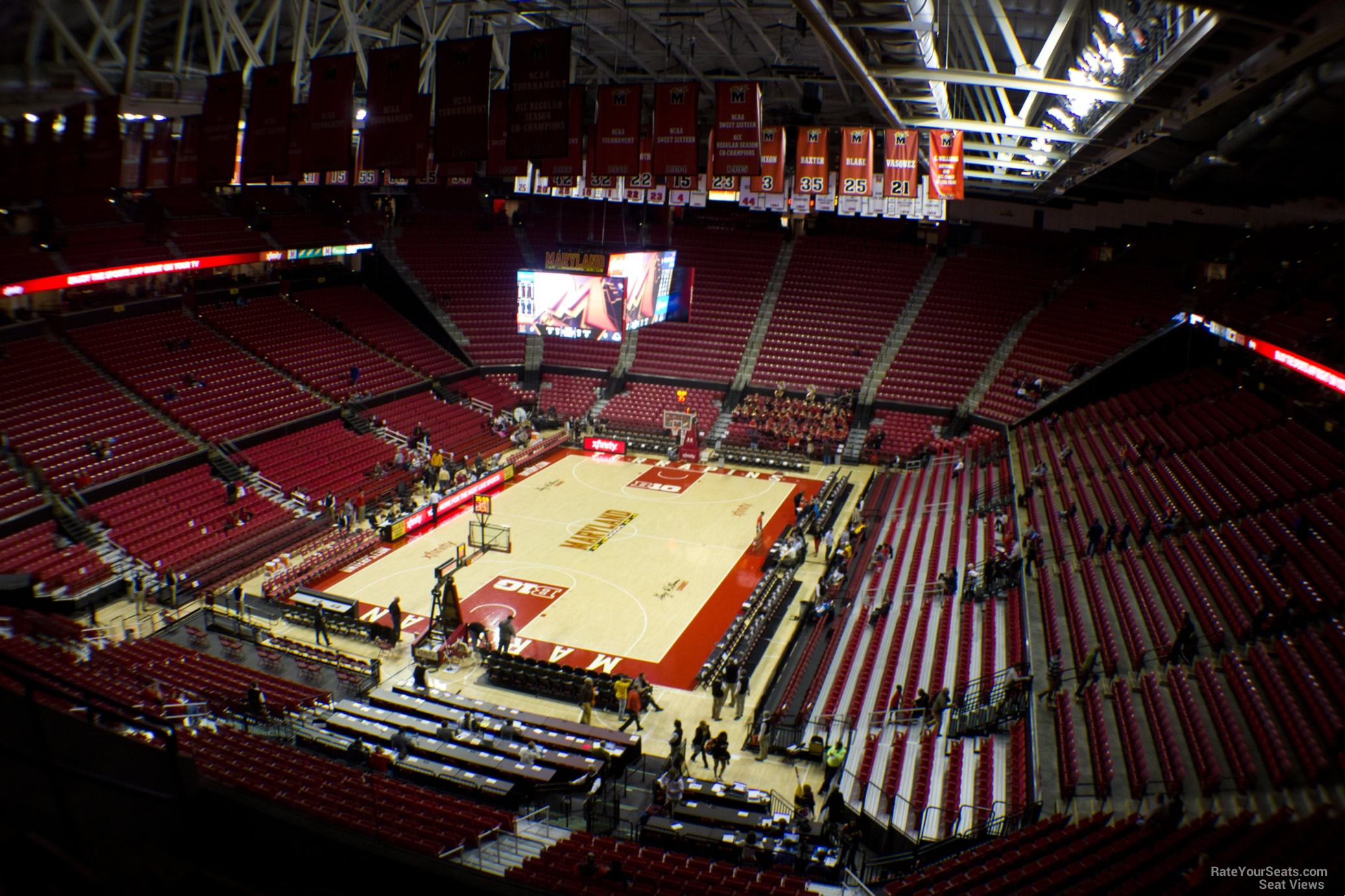 section 209, row 6 seat view  - xfinity center (maryland)