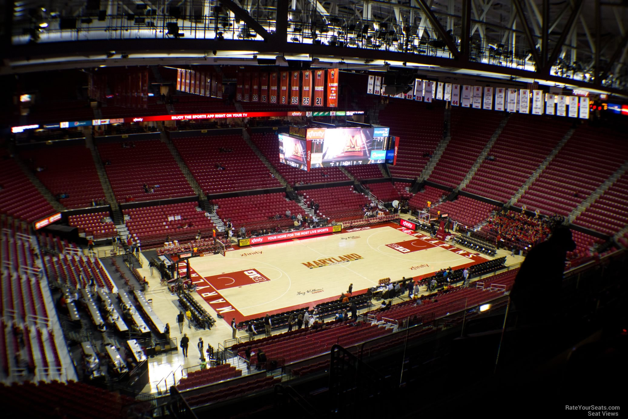 section 212, row 11 seat view  - xfinity center (maryland)